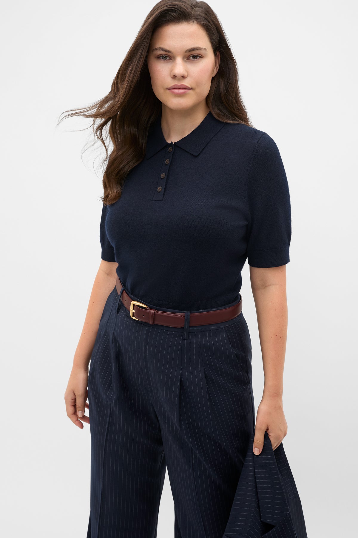 Australian Merino Knit Polo Top