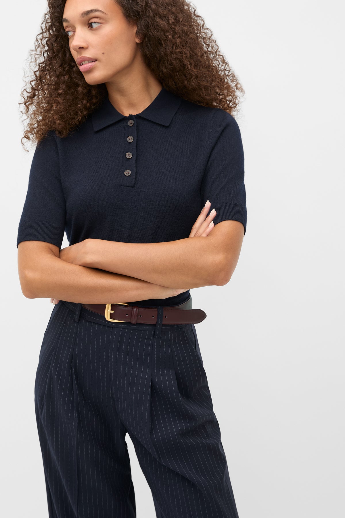 Australian Merino Knit Polo Top