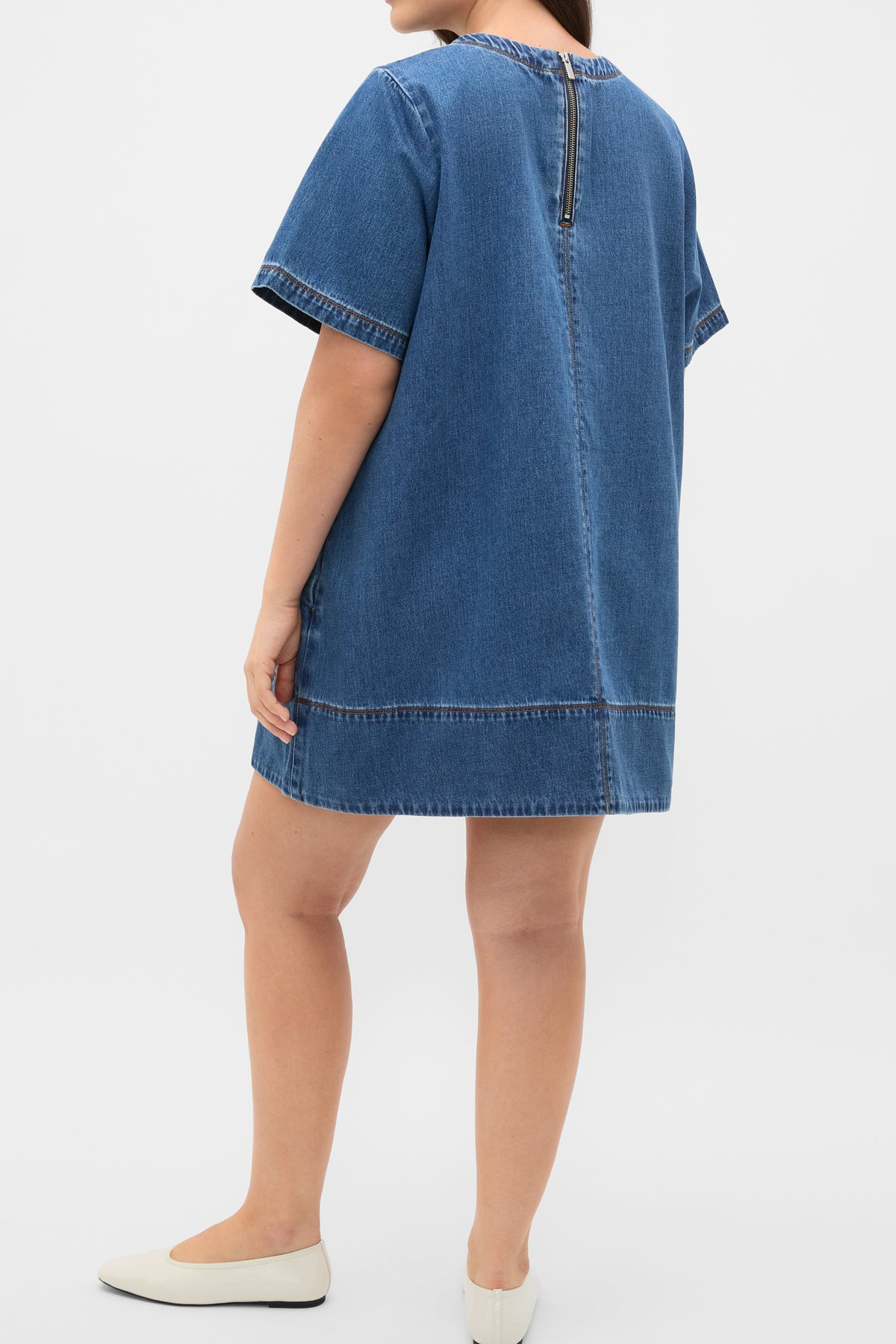 Denim Swing Mini Dress