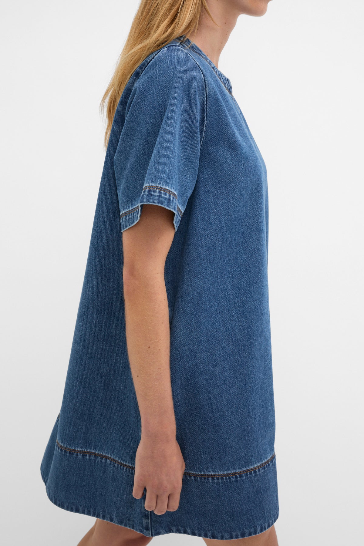 Denim Swing Mini Dress