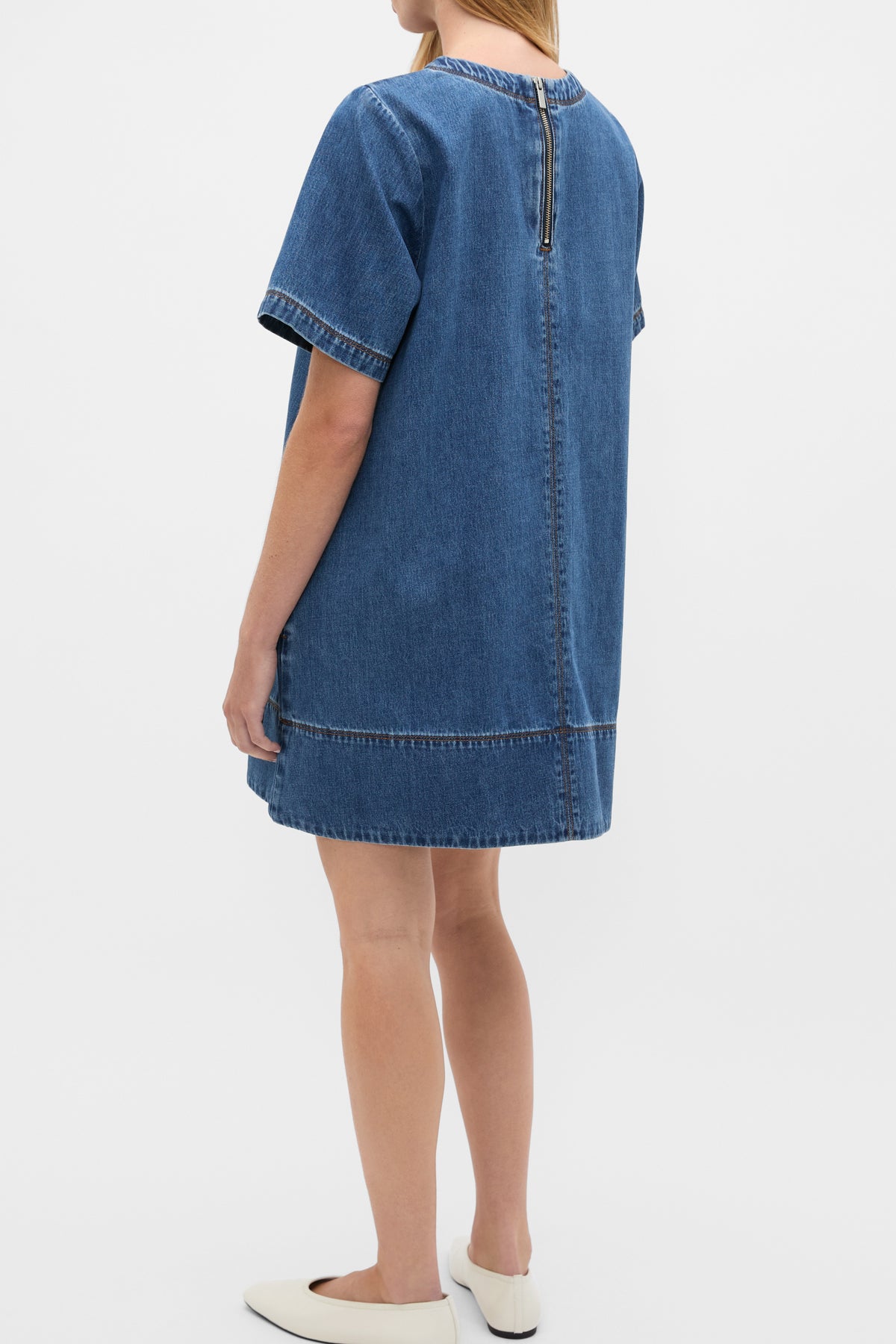 Denim Swing Mini Dress