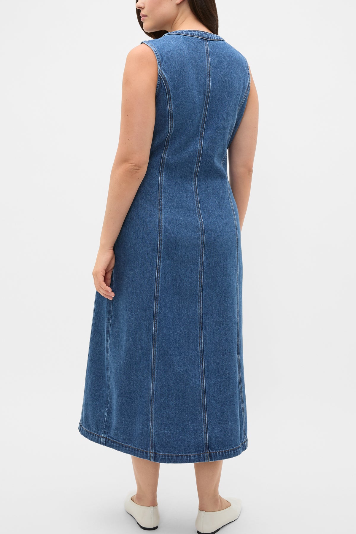 Denim Aline Midi Dress
