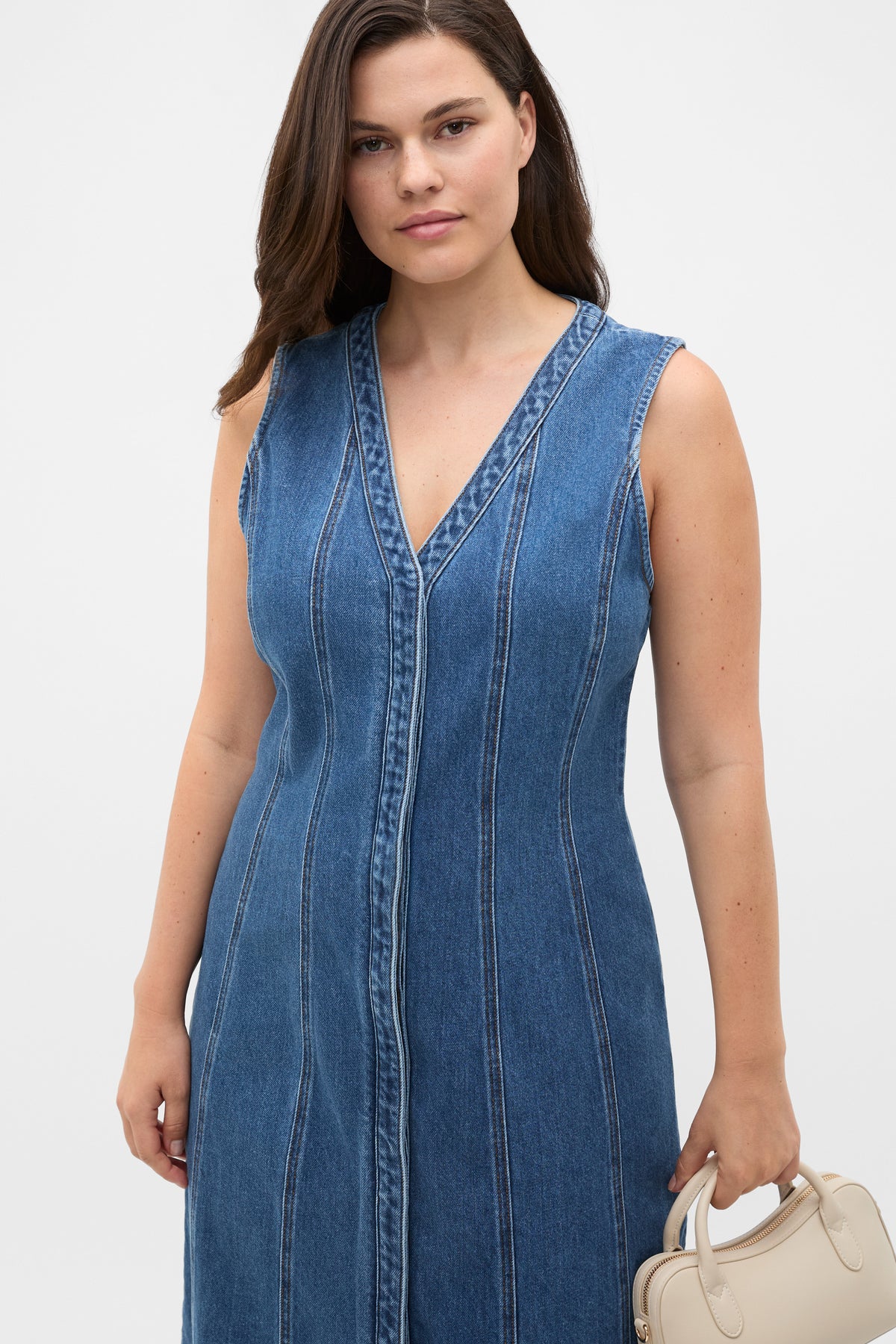 Denim Aline Midi Dress