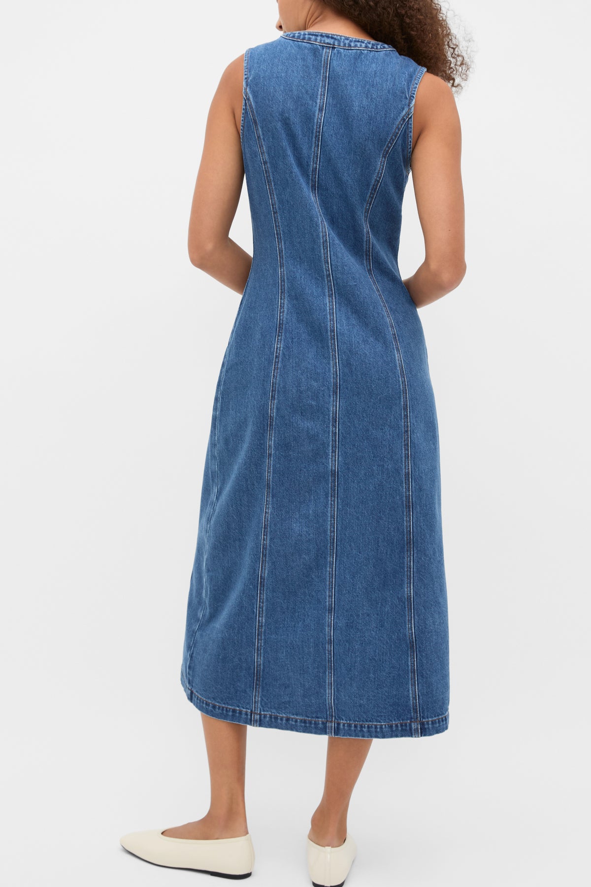 Denim Aline Midi Dress