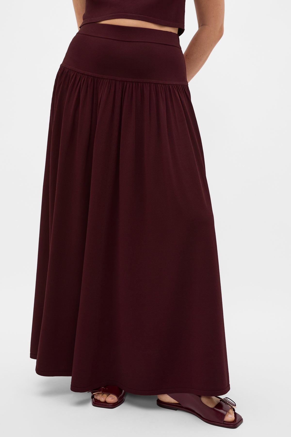 Compact Crepe Knit Skirt