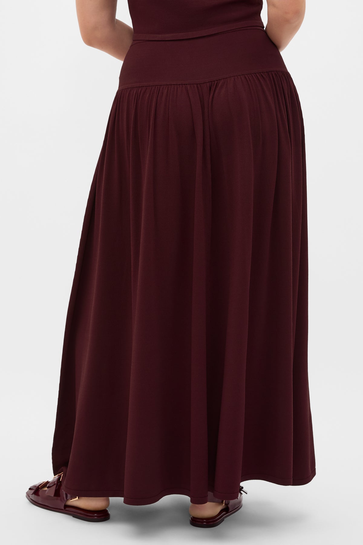 Compact Crepe Knit Skirt