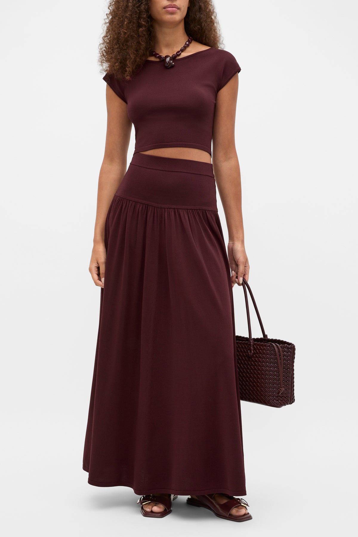 Compact Crepe Knit Skirt