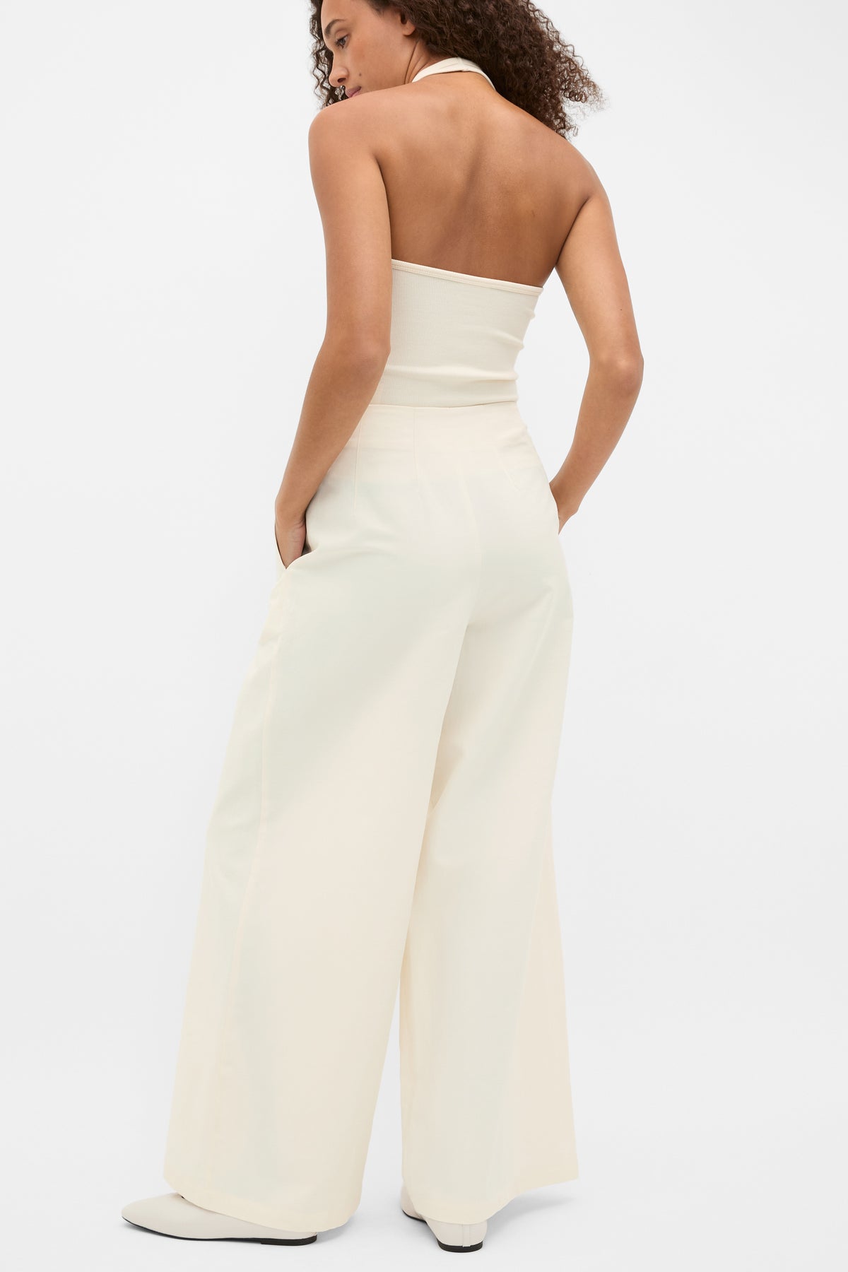 High Rise Pleat Pant