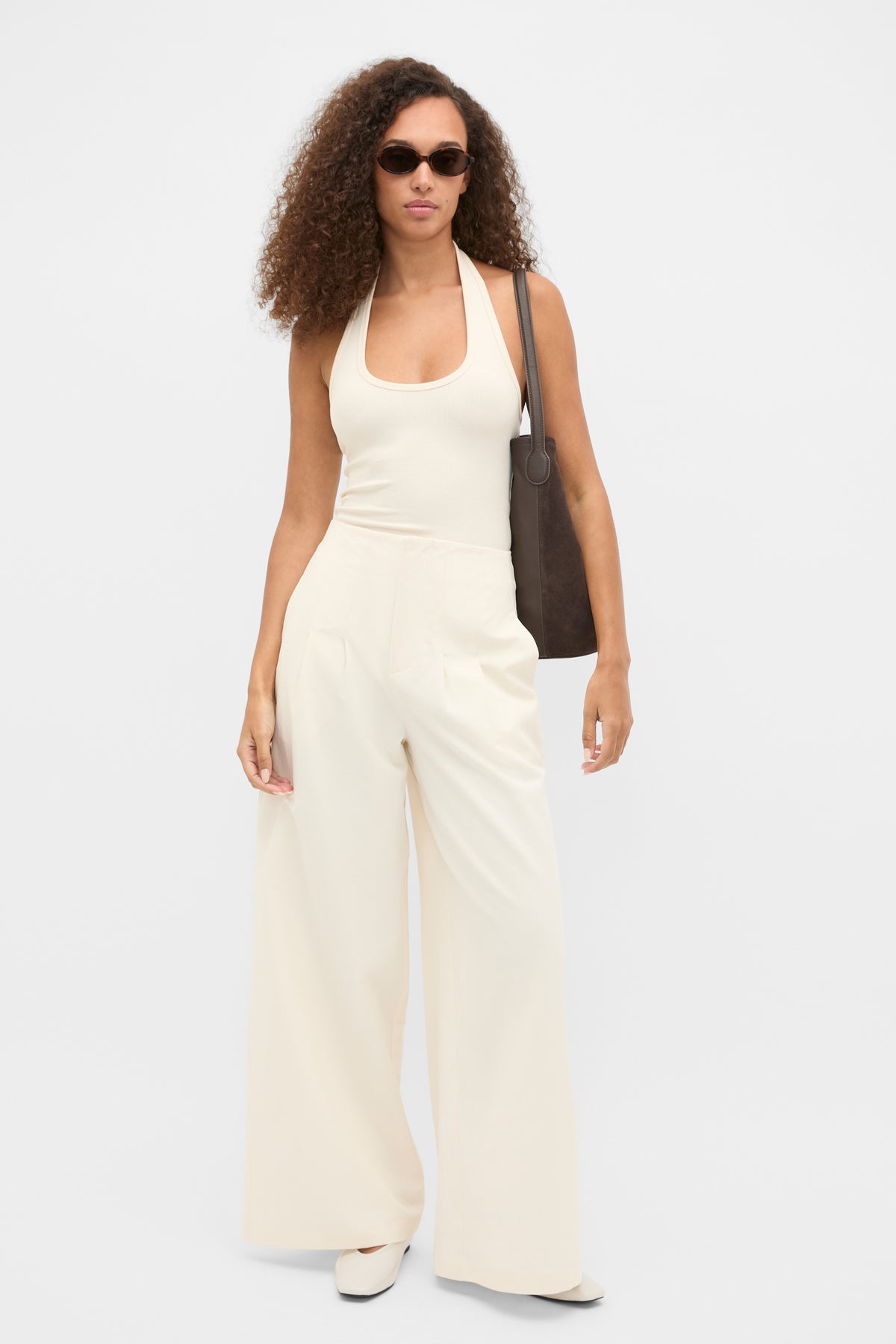 High Rise Pleat Pant