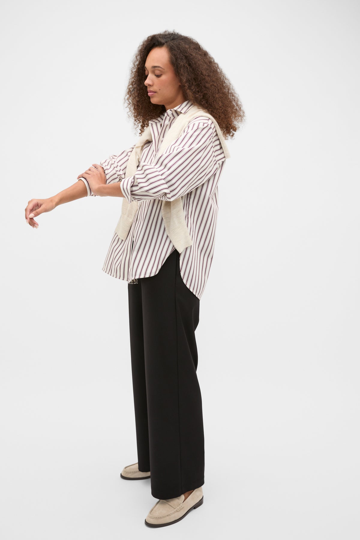 Wide Leg Pull On Pant