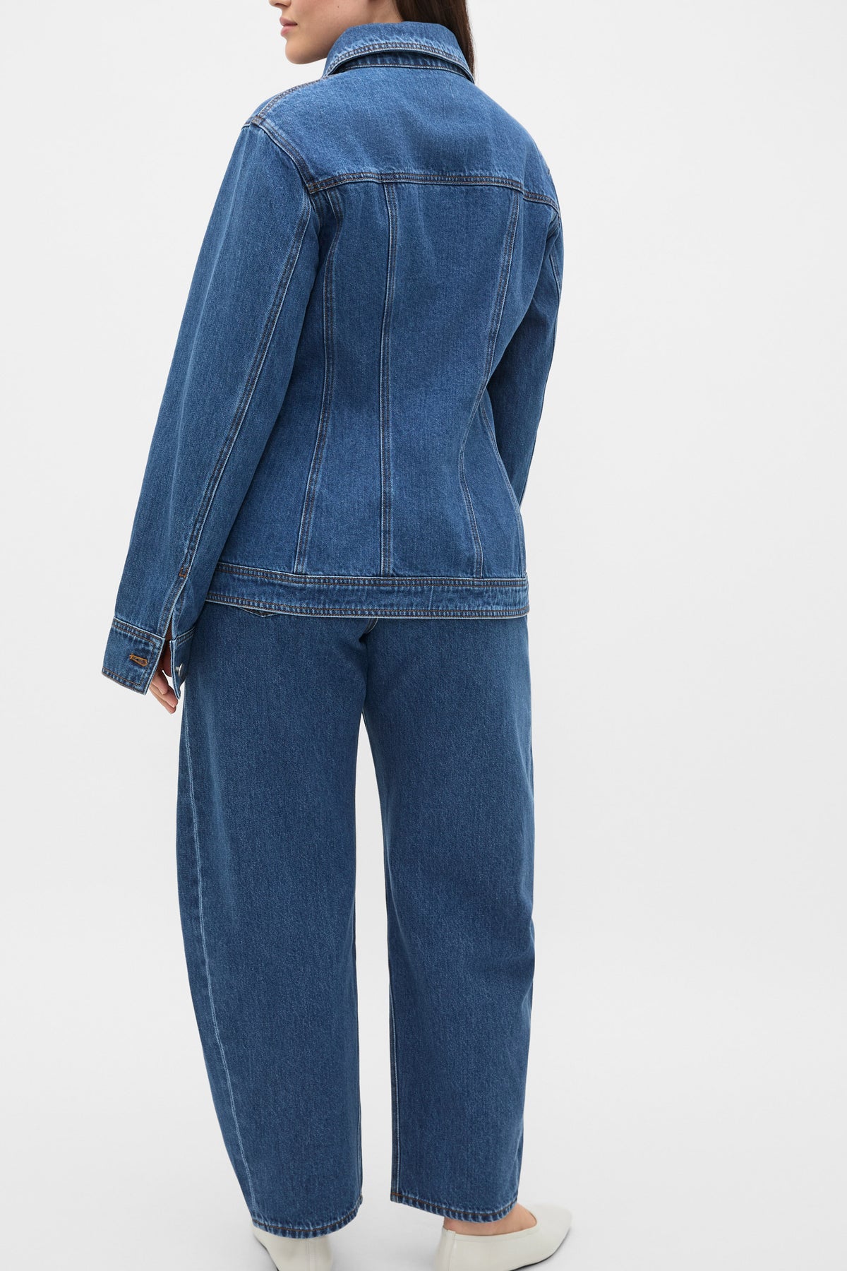 Denim Cinch Waist Jacket