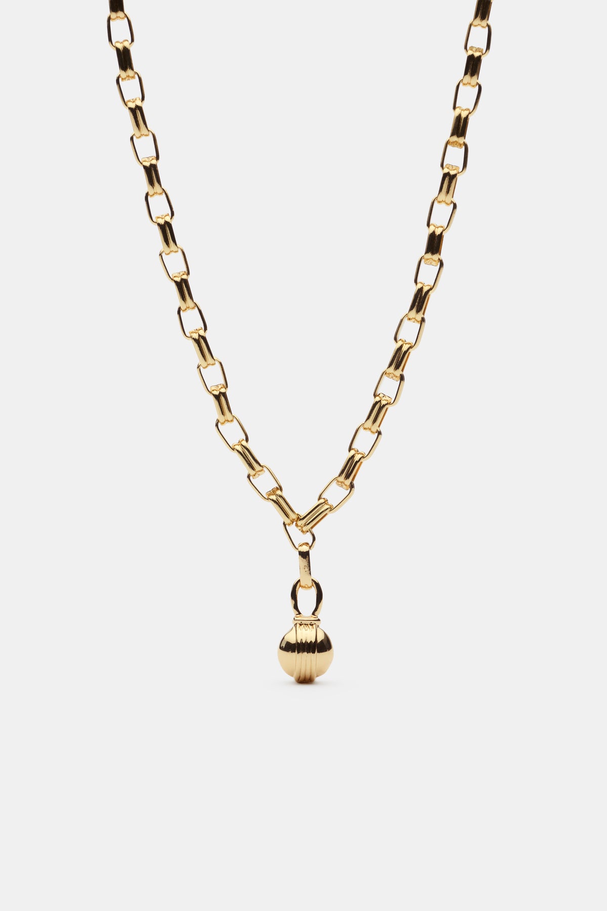 Fluted Sphere Necklace