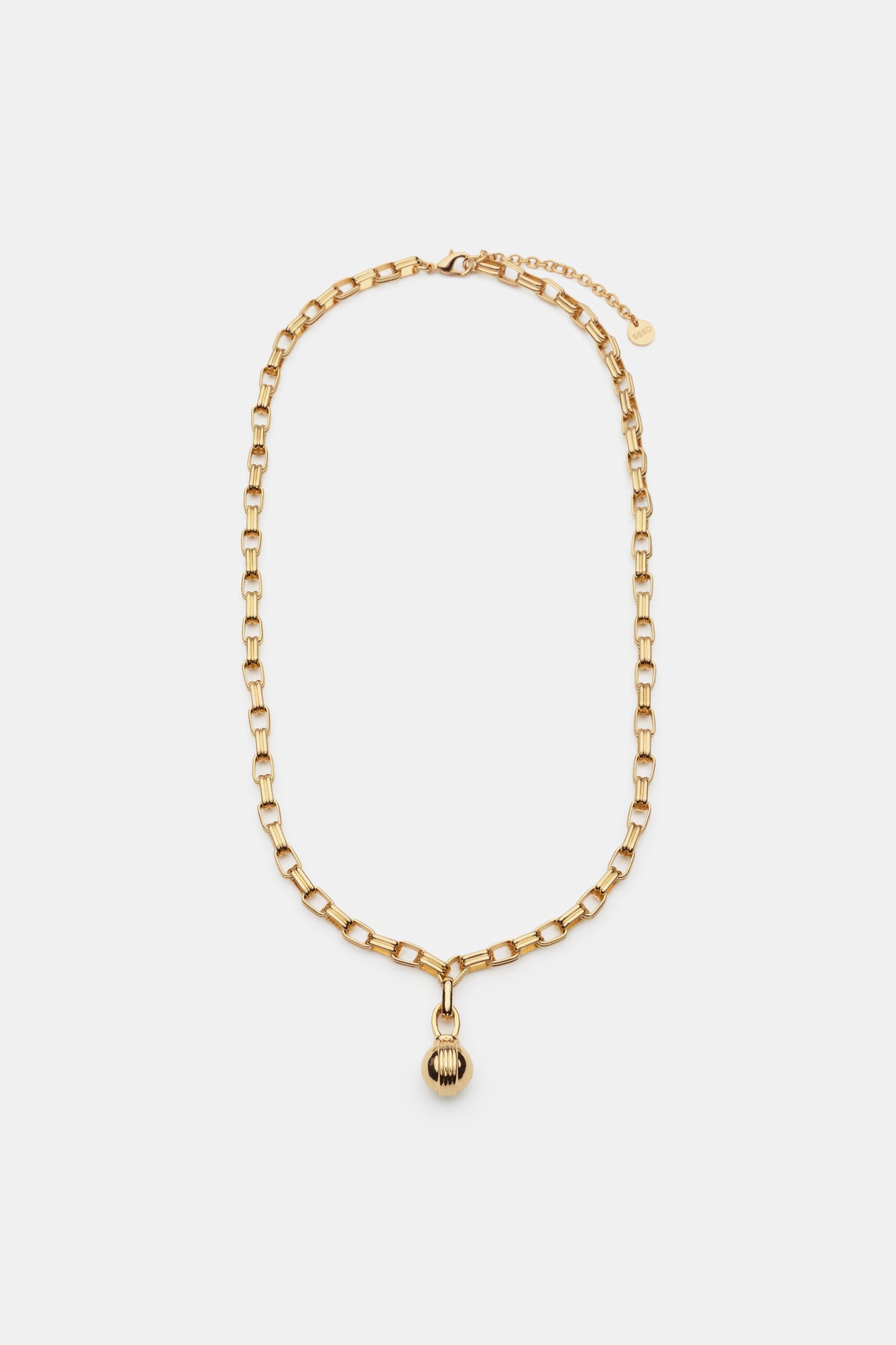 Fluted Sphere Necklace