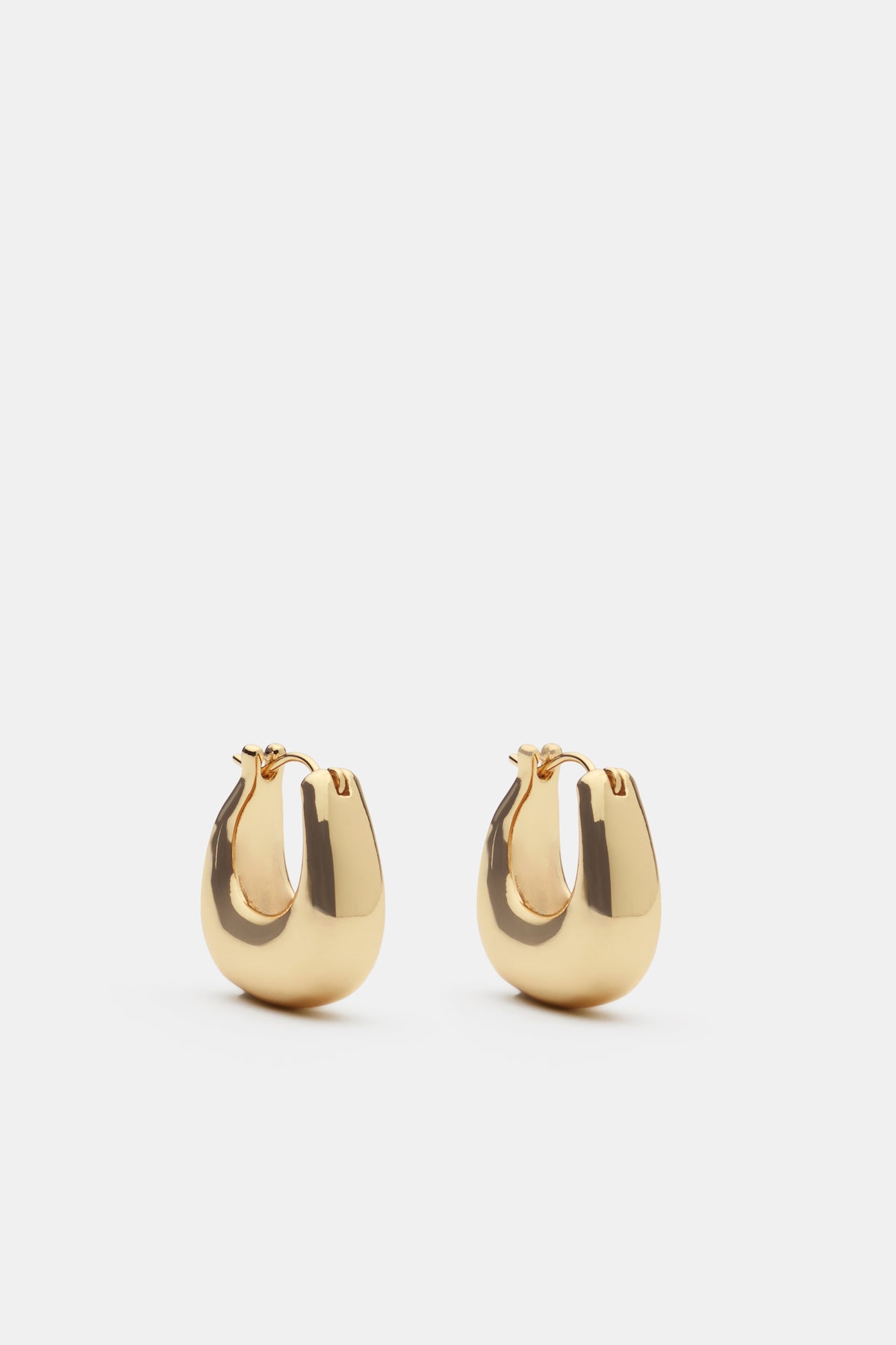 Mini Oval Hoop Earring