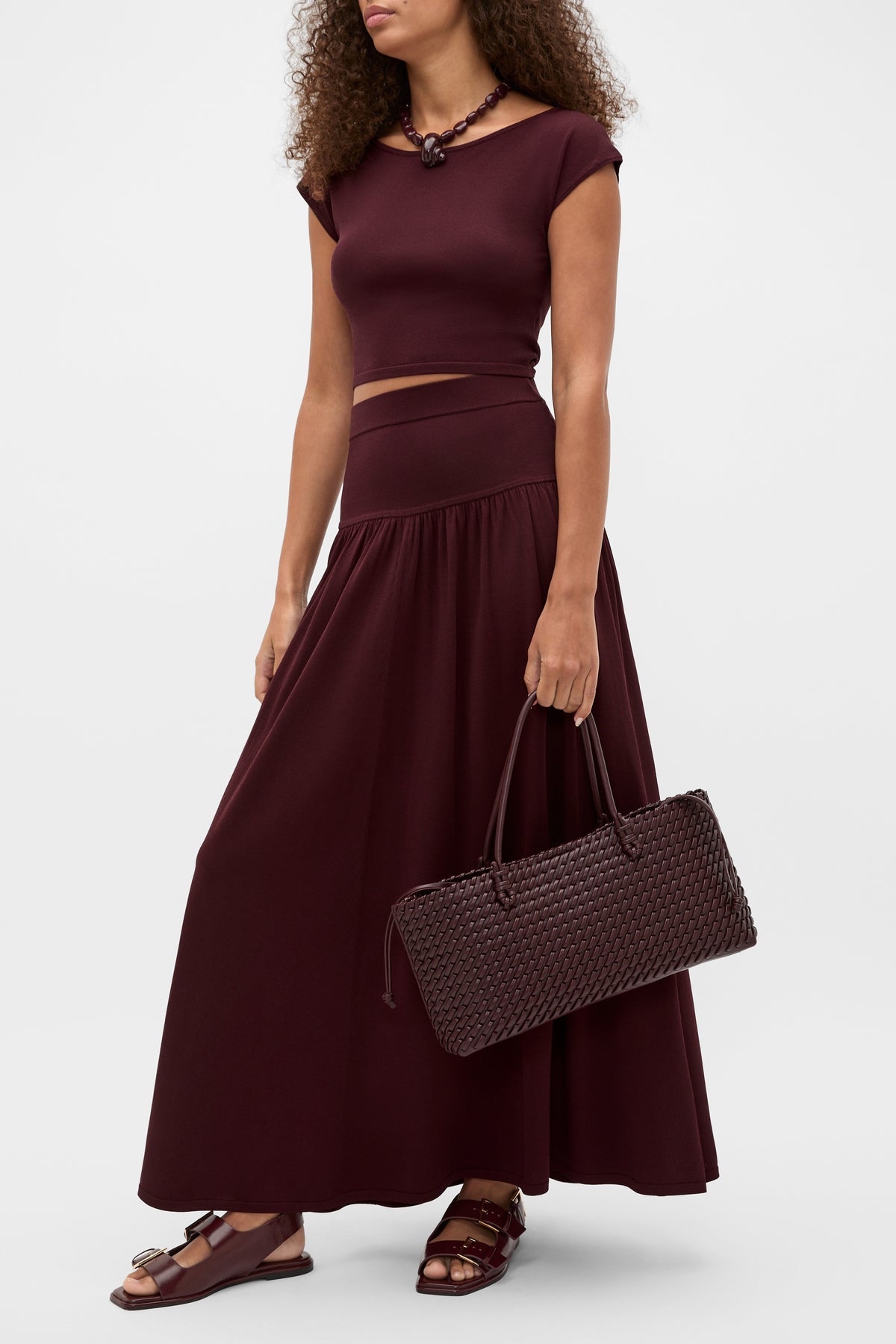Woven East West Tote