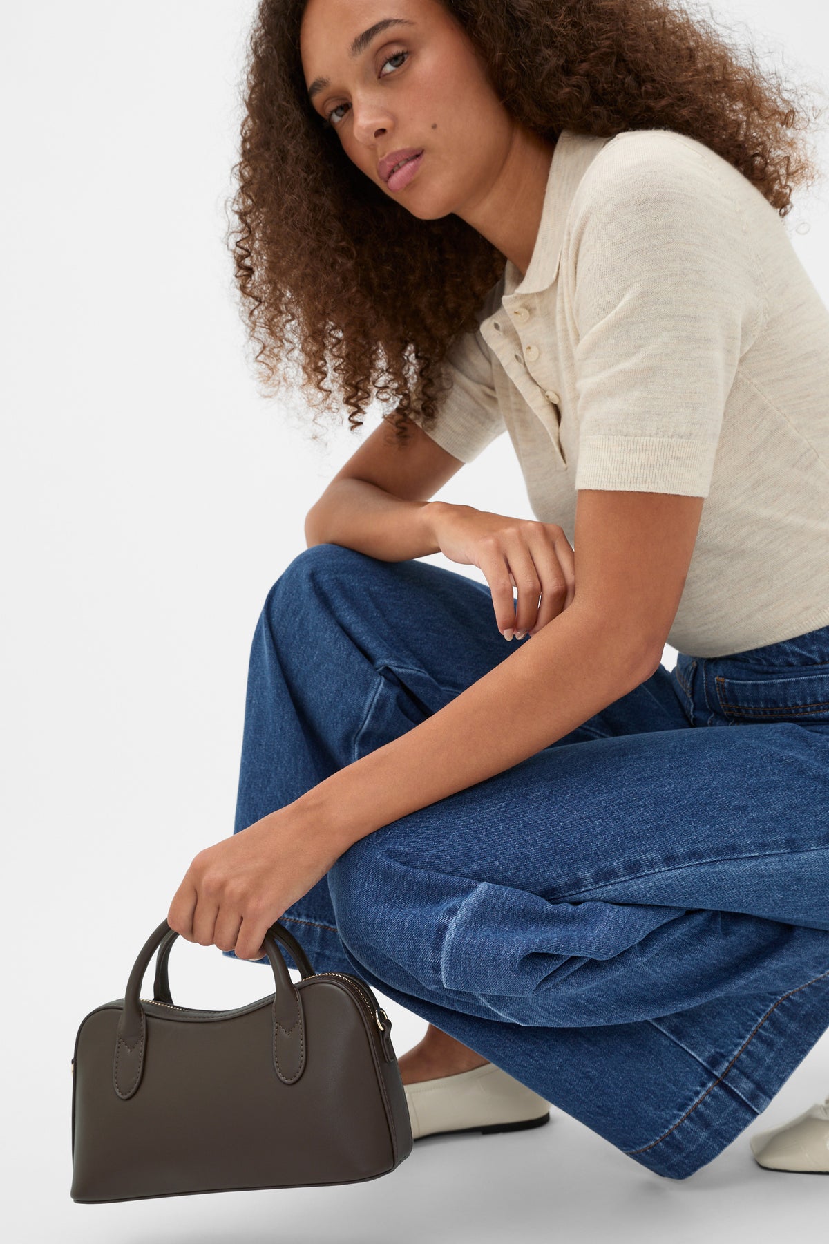 Curved Mini Crossbody Bag