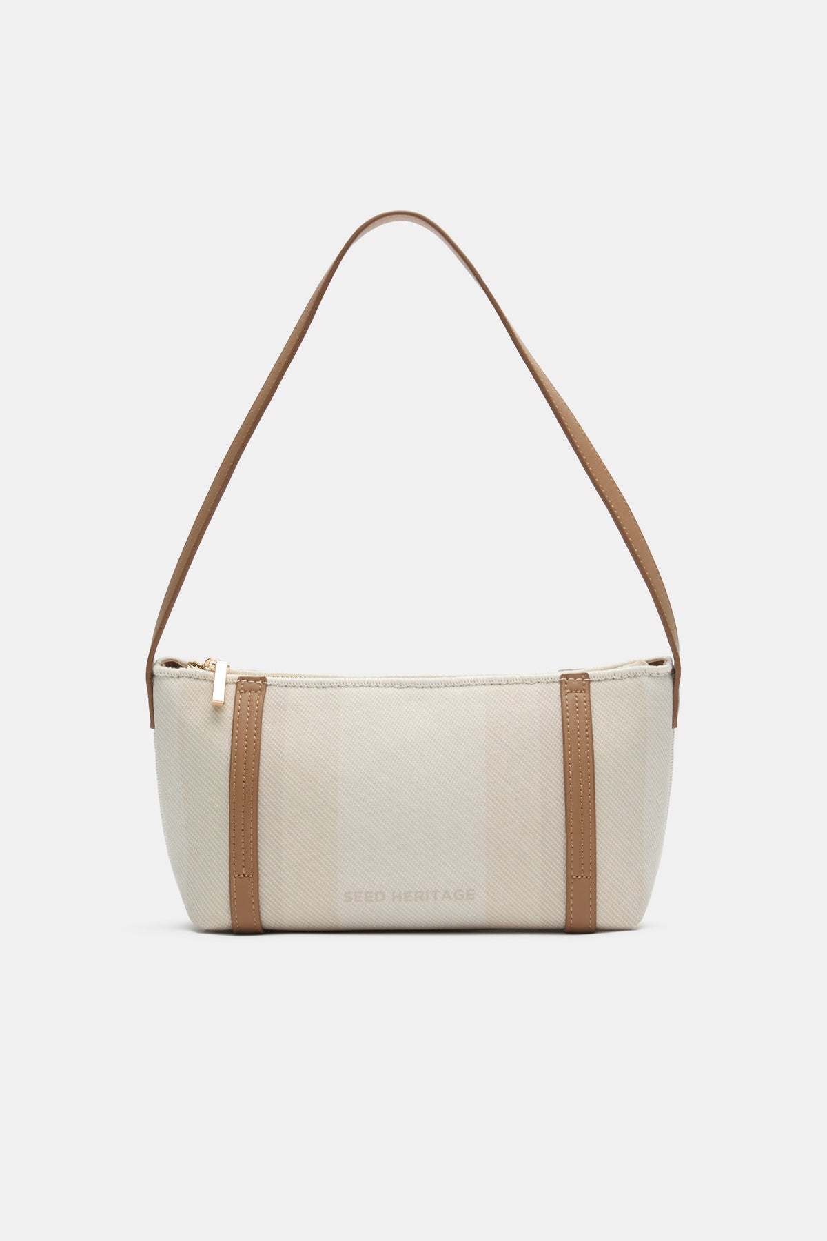 Textured Stripe Shoulder Bag
