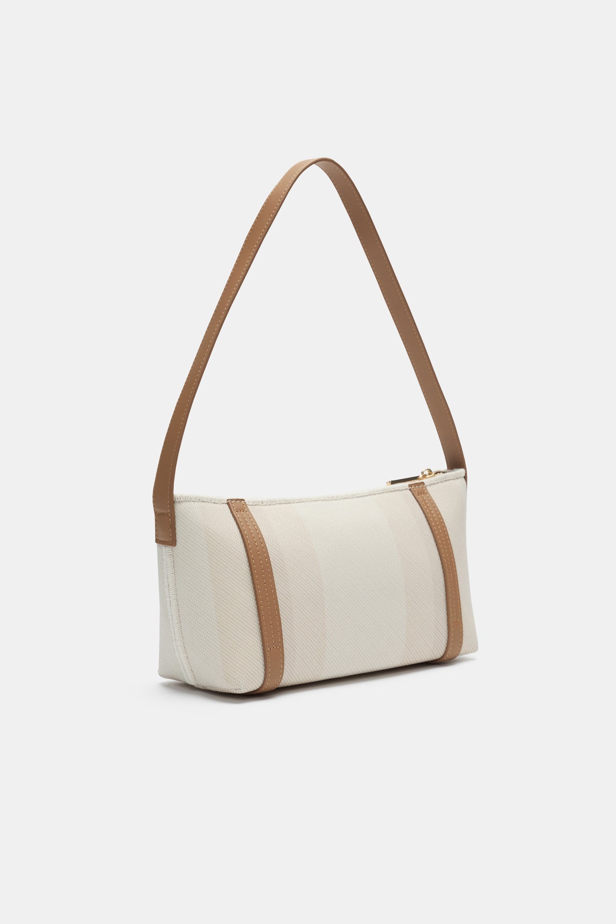 Textured Stripe Shoulder Bag
