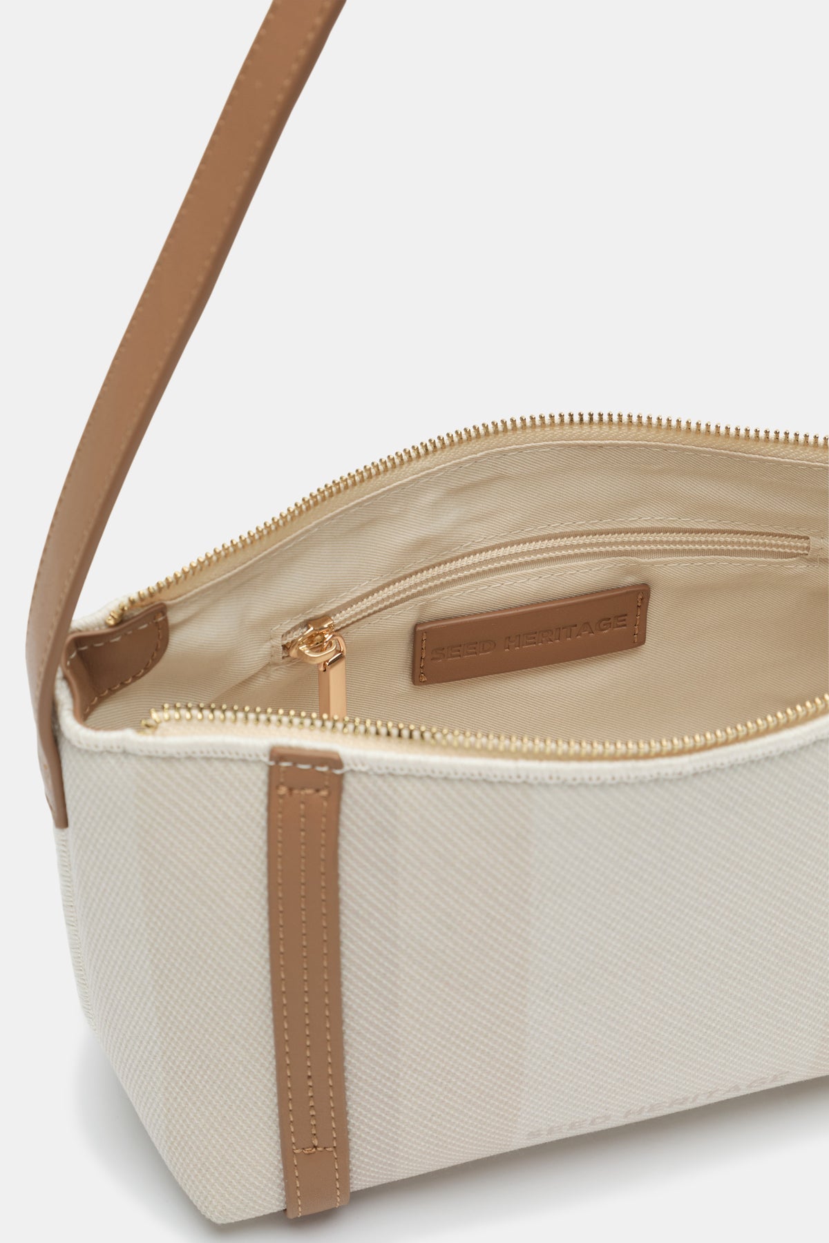 Textured Stripe Shoulder Bag