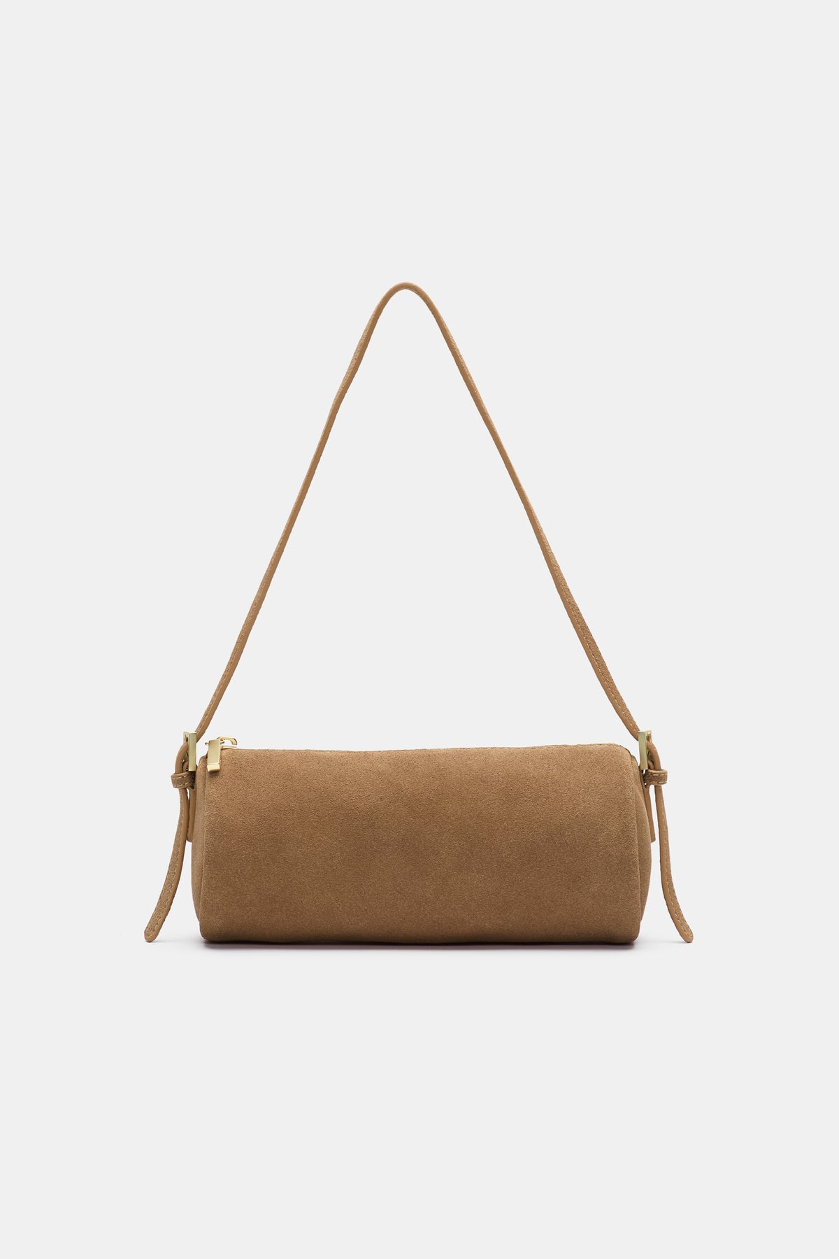 Suede Pouch Shoulder Bag