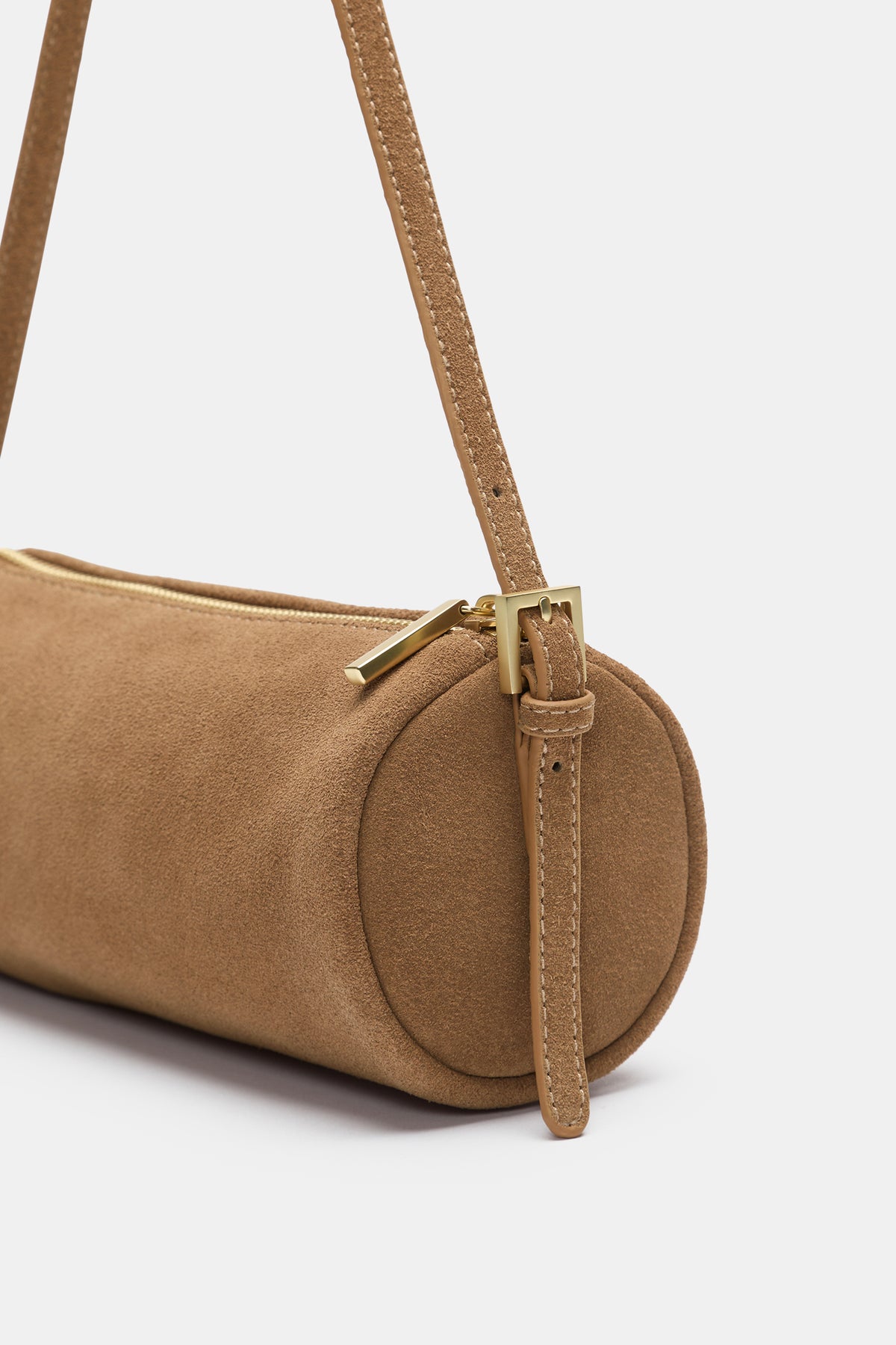 Suede Pouch Shoulder Bag