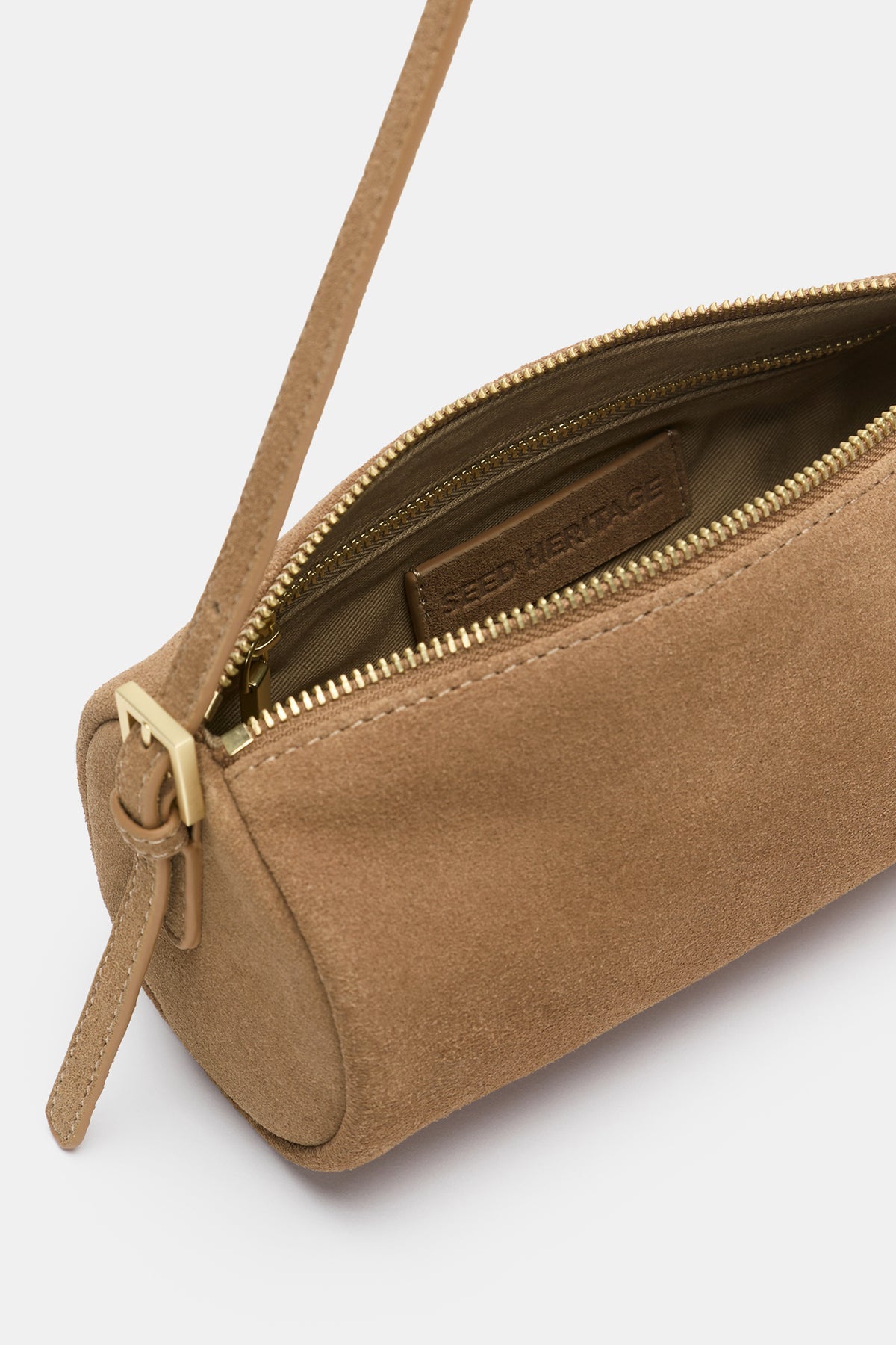 Suede Pouch Shoulder Bag