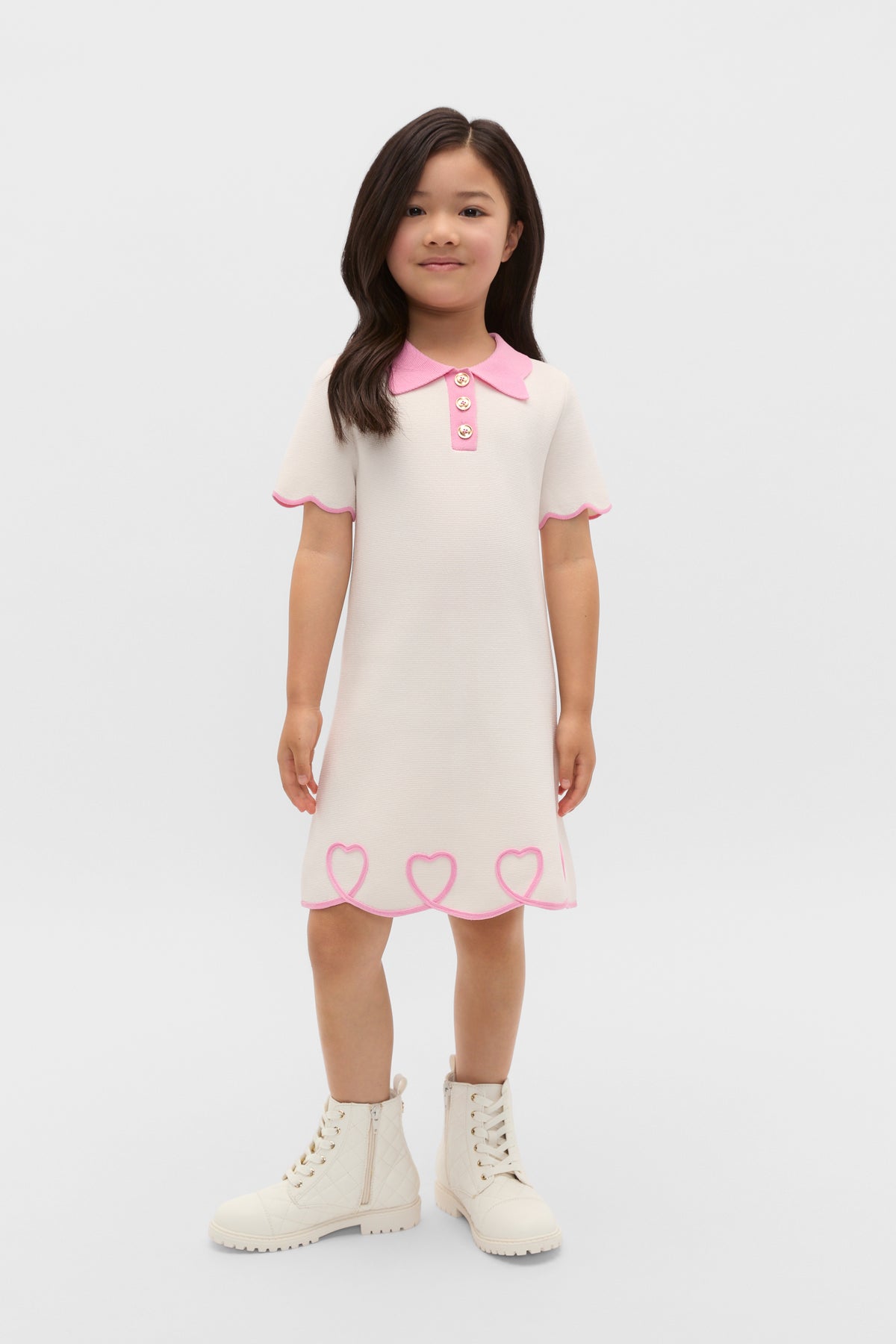 Heart Crepe Dress
