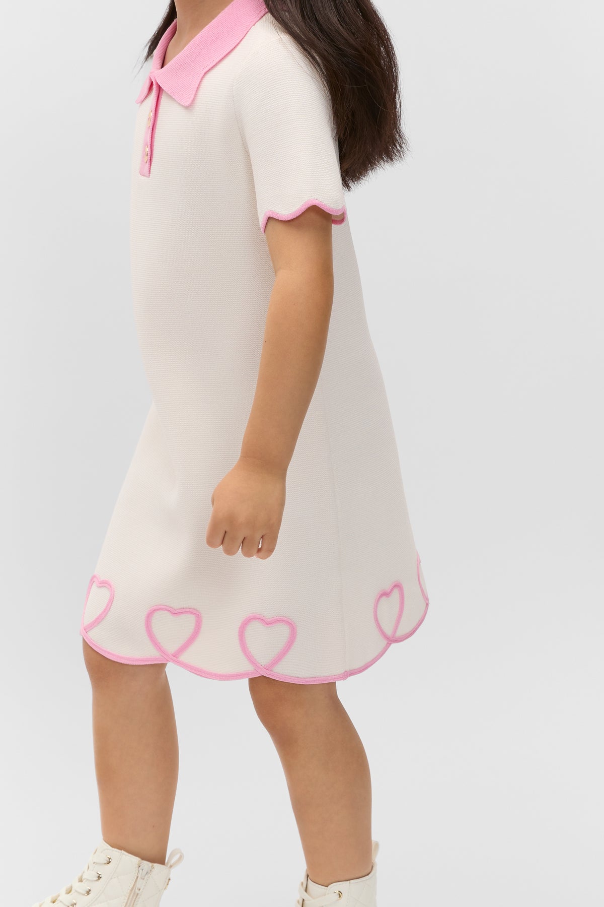 Heart Crepe Dress
