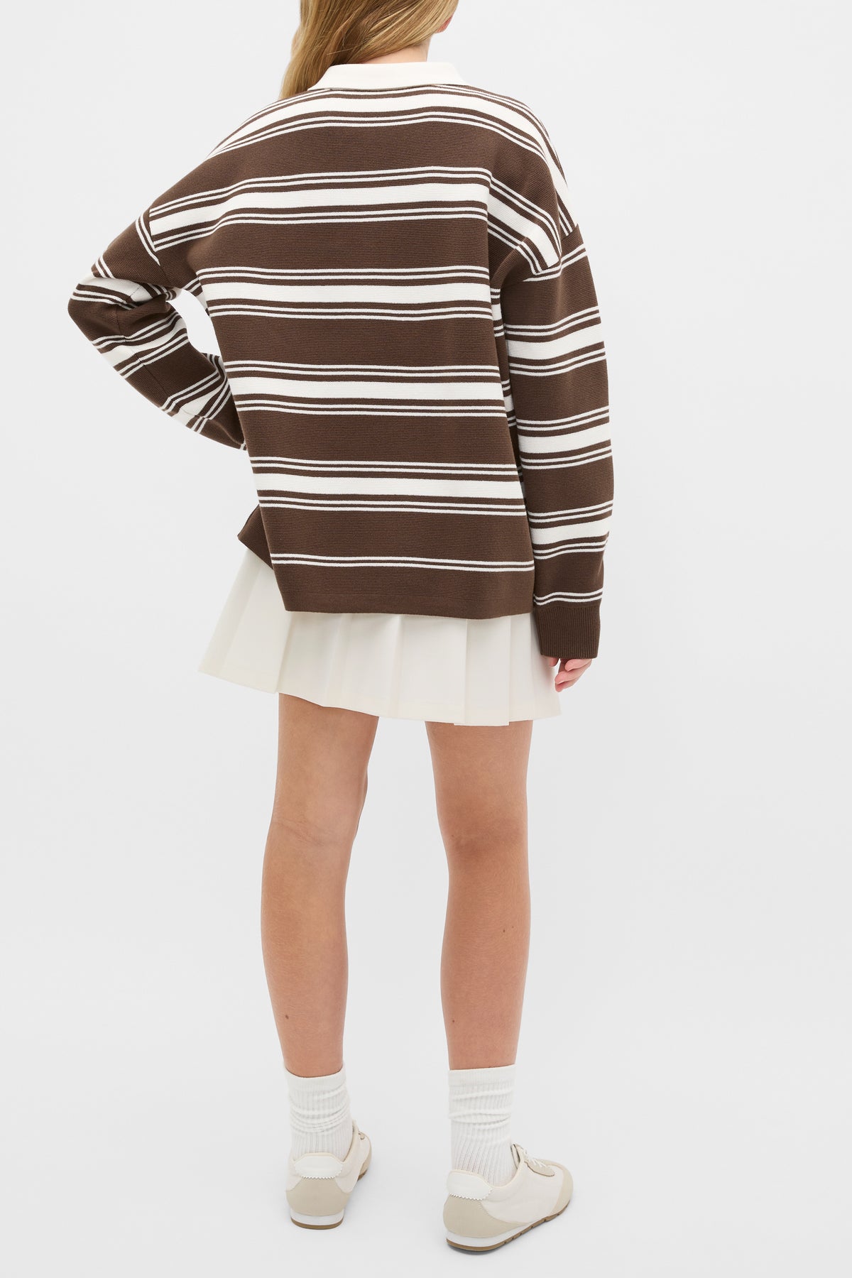 Polo Collar Knit Sweater