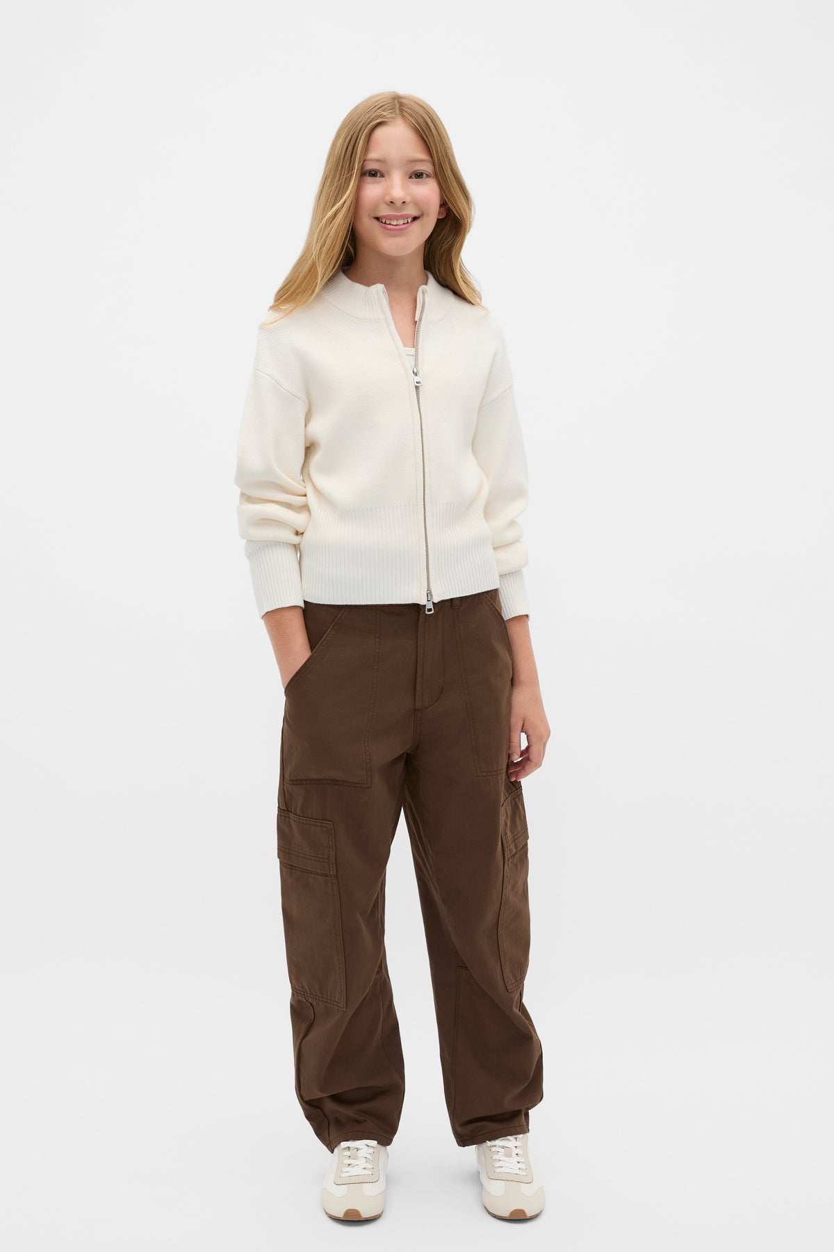 Zip Through Knit Cardigan