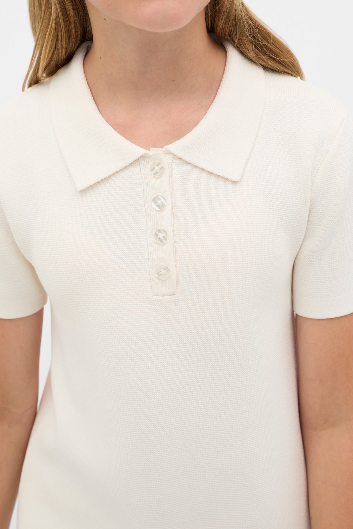 Polo Collar Knit Dress