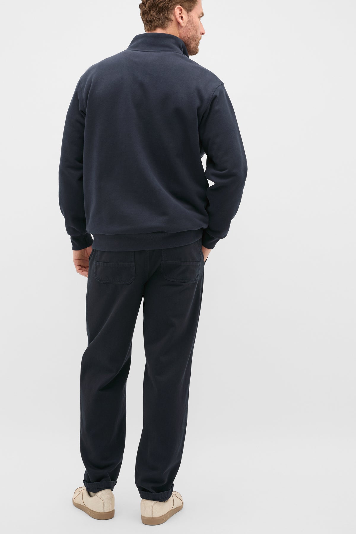 Half Zip Brushed Sweat