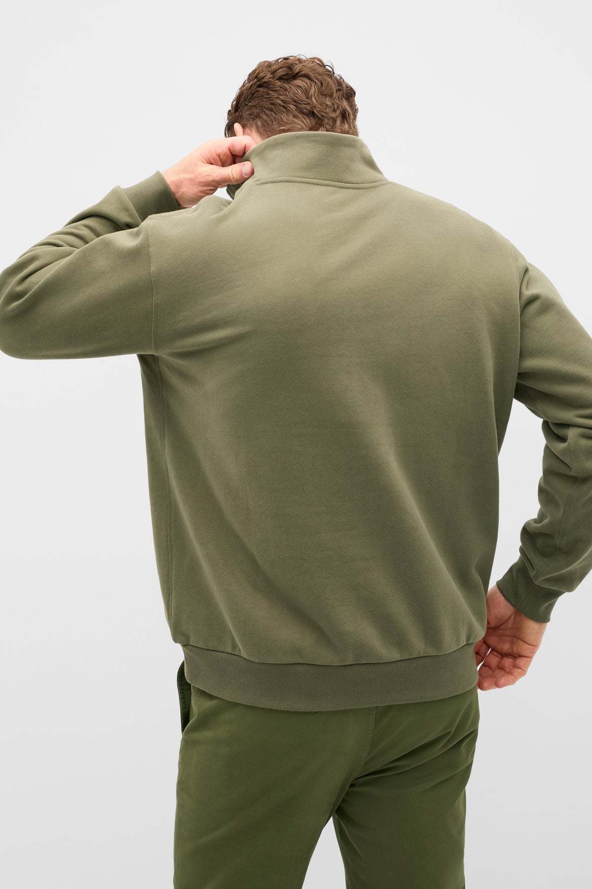 Half Zip Brushed Sweat