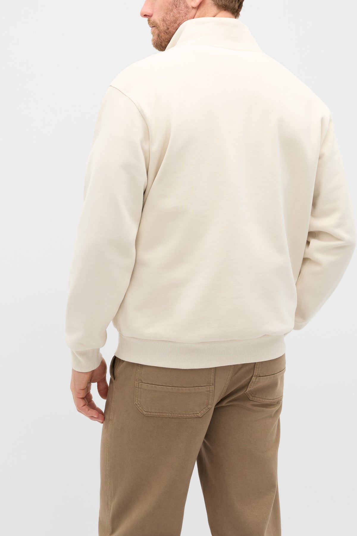 Half Zip Brushed Sweat