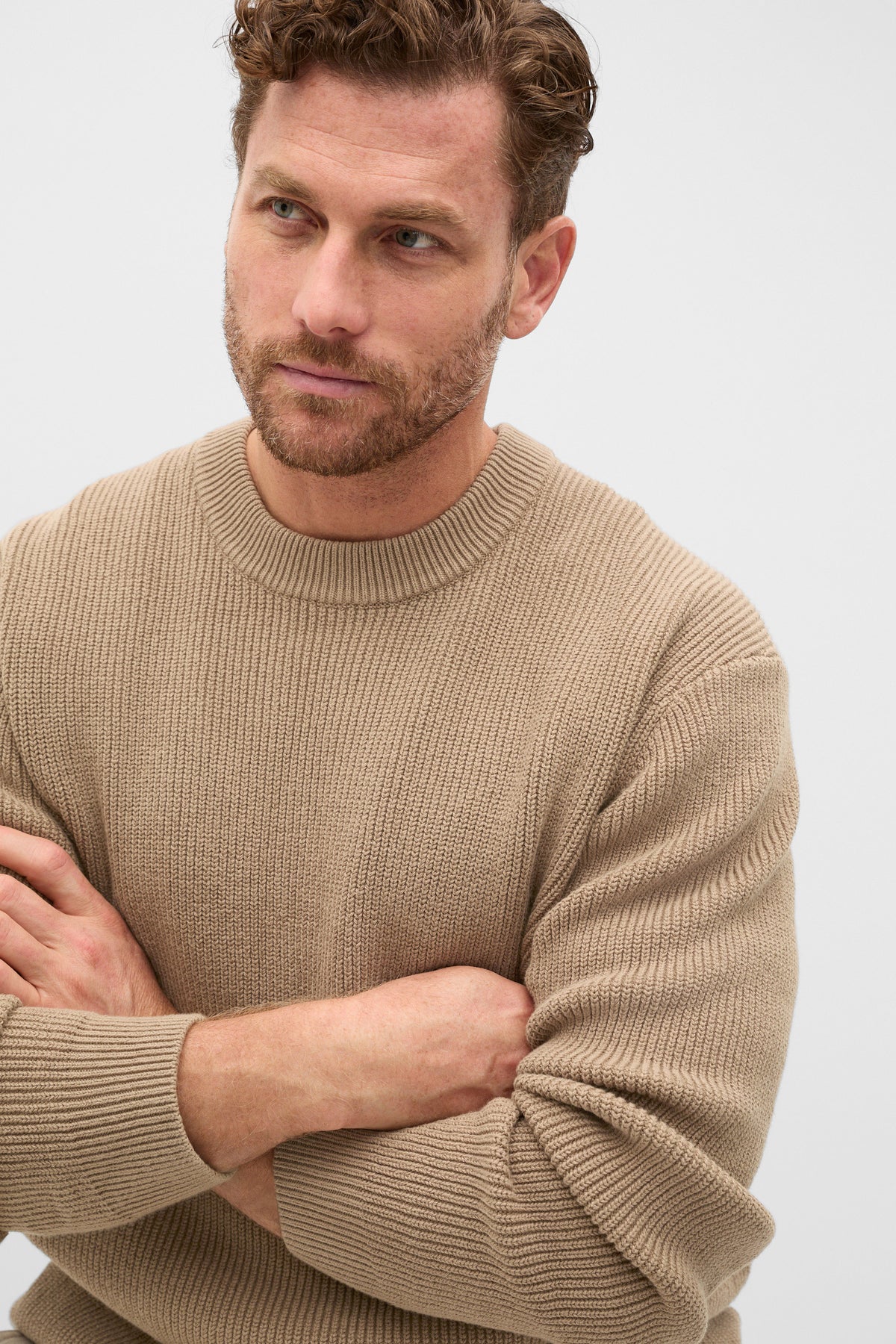 Cotton Crew Neck Knit