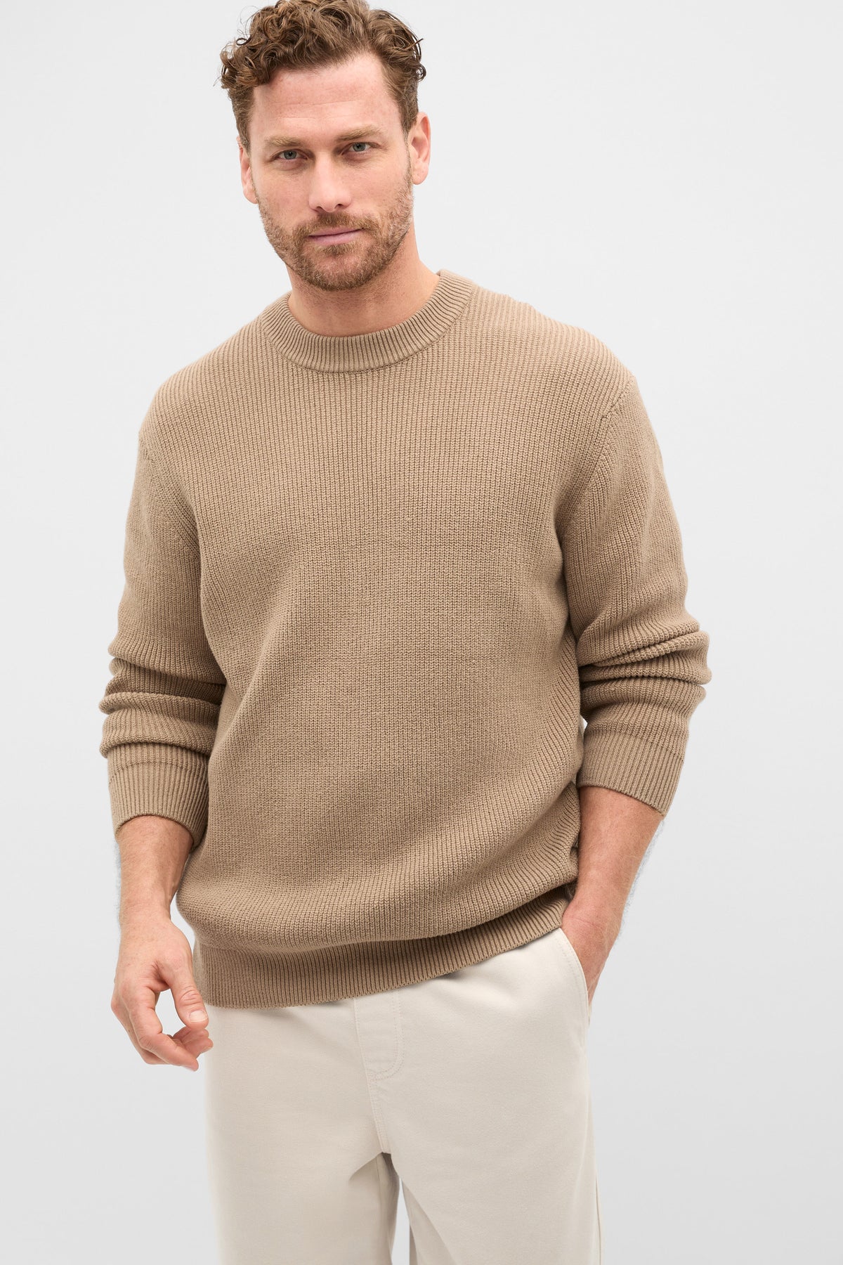 Cotton Crew Neck Knit