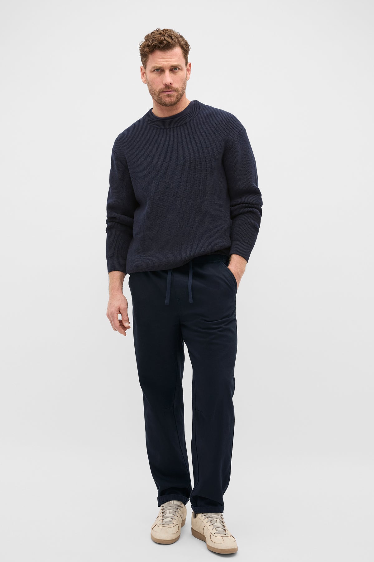 Cotton Crew Neck Knit