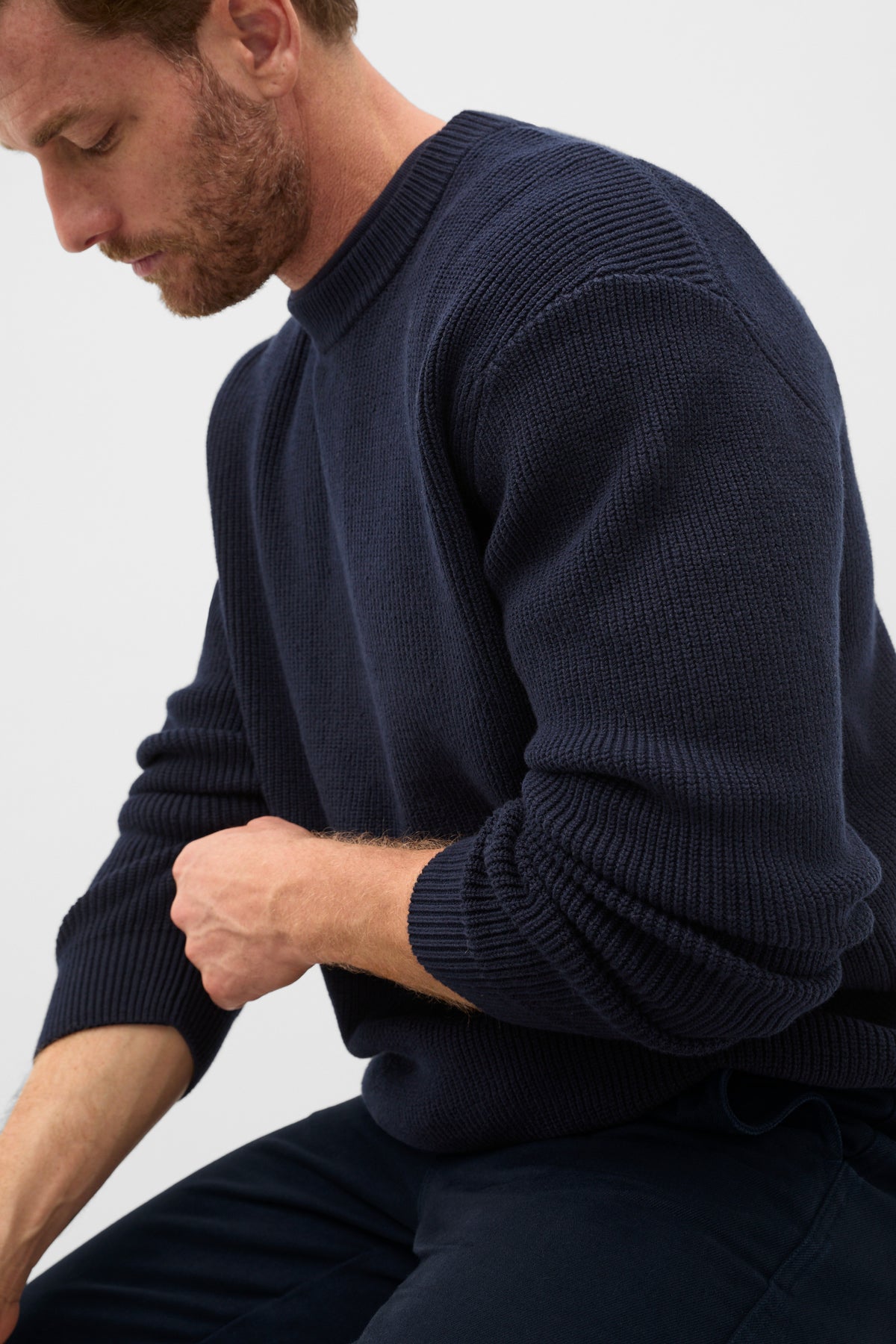 Cotton Crew Neck Knit