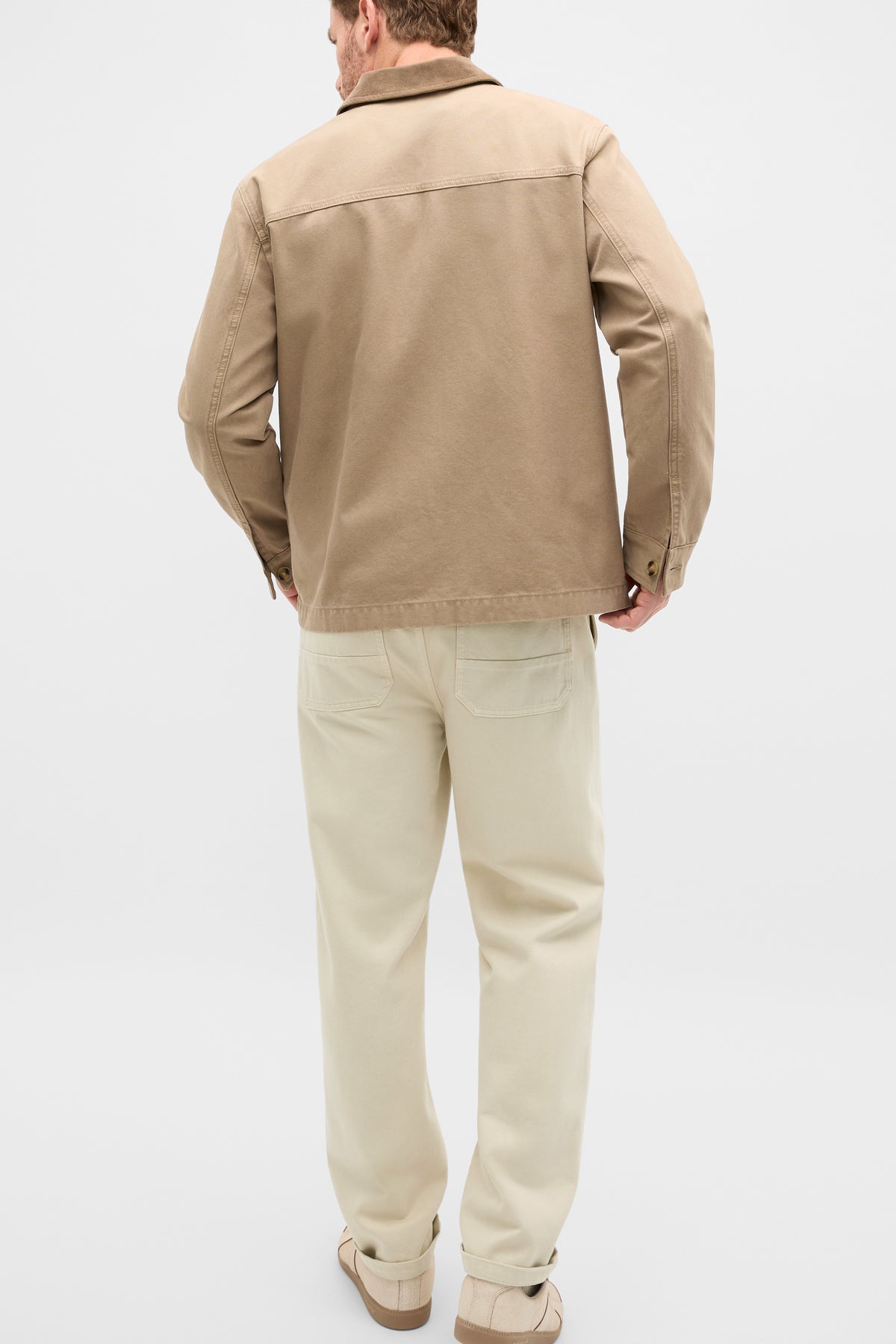 Contrast Trim Overshirt