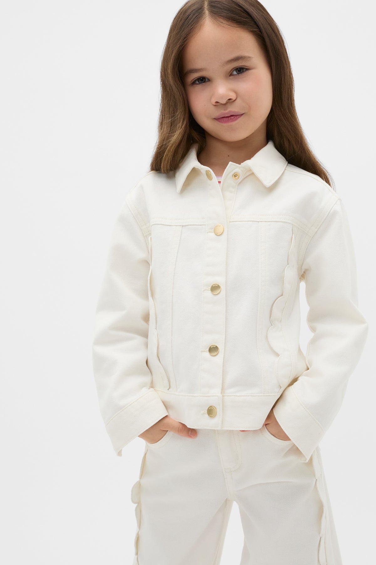 Scallop Denim Jacket
