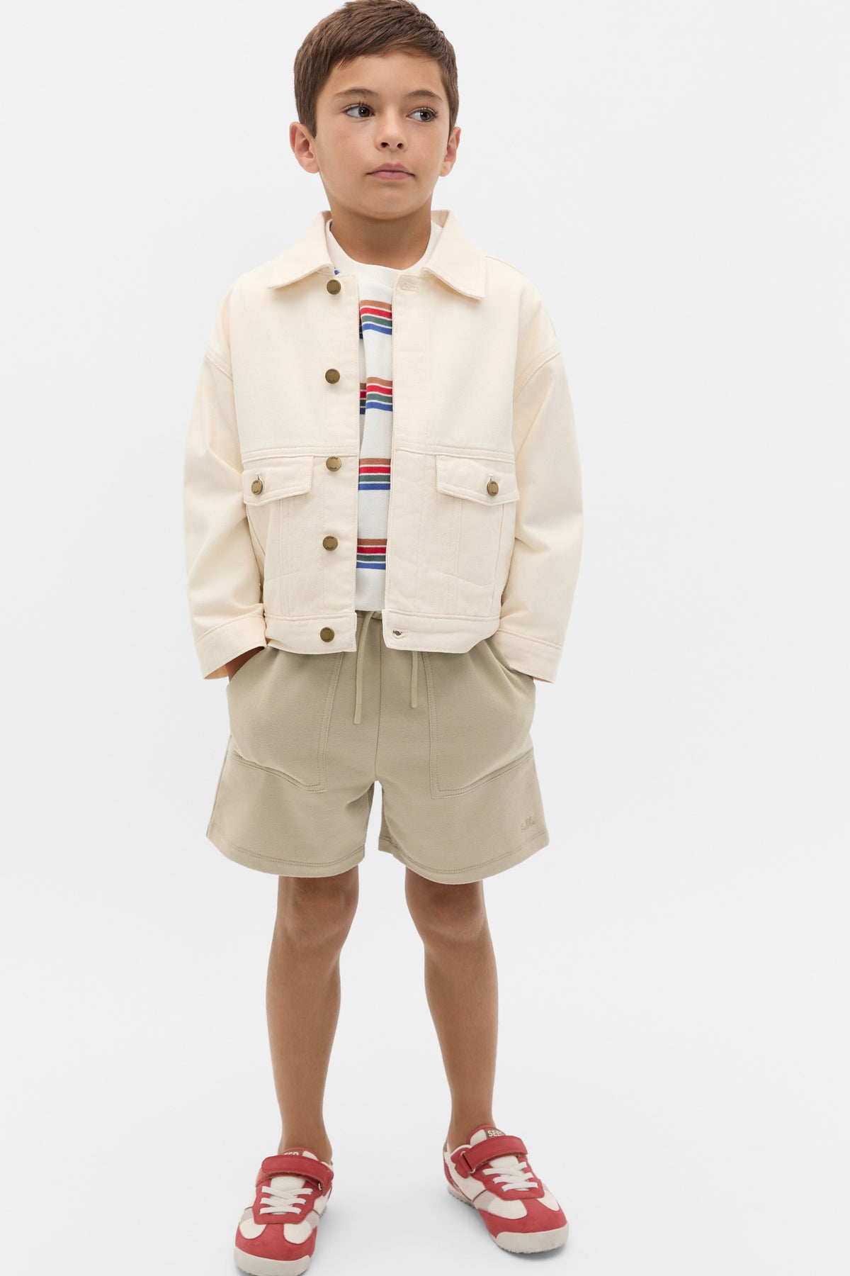 Stitch Detail Track Short