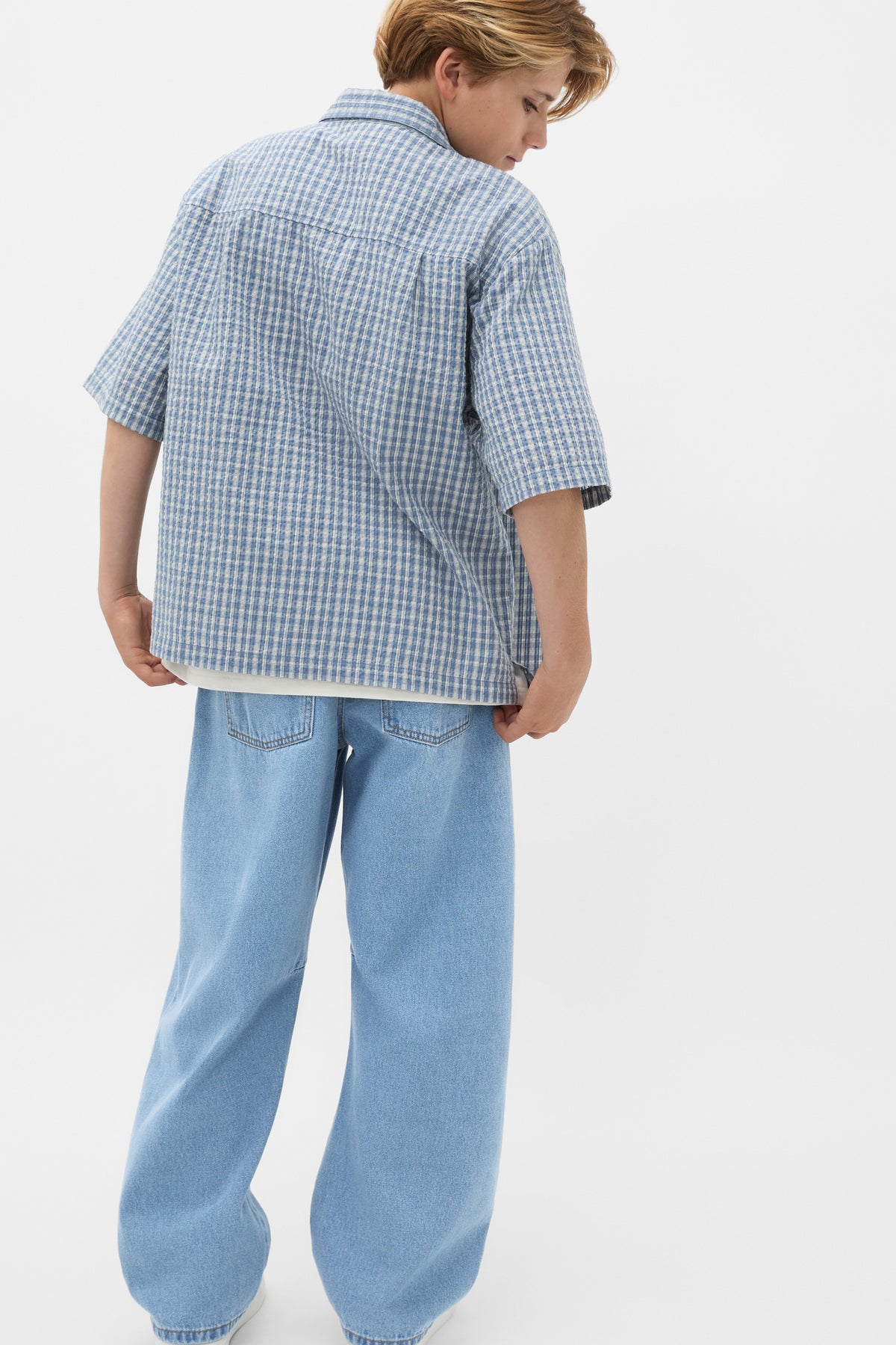 Oversized Cropped Shirt
