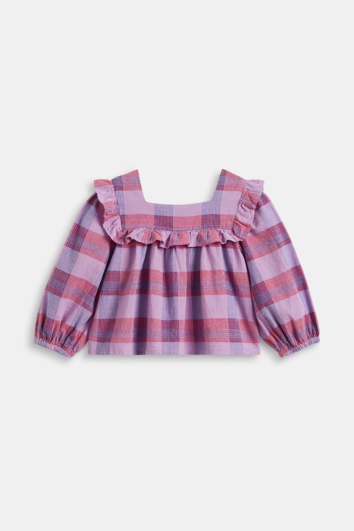 Check Frill Top