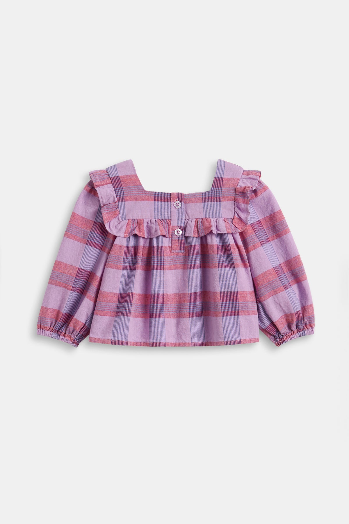 Check Frill Top