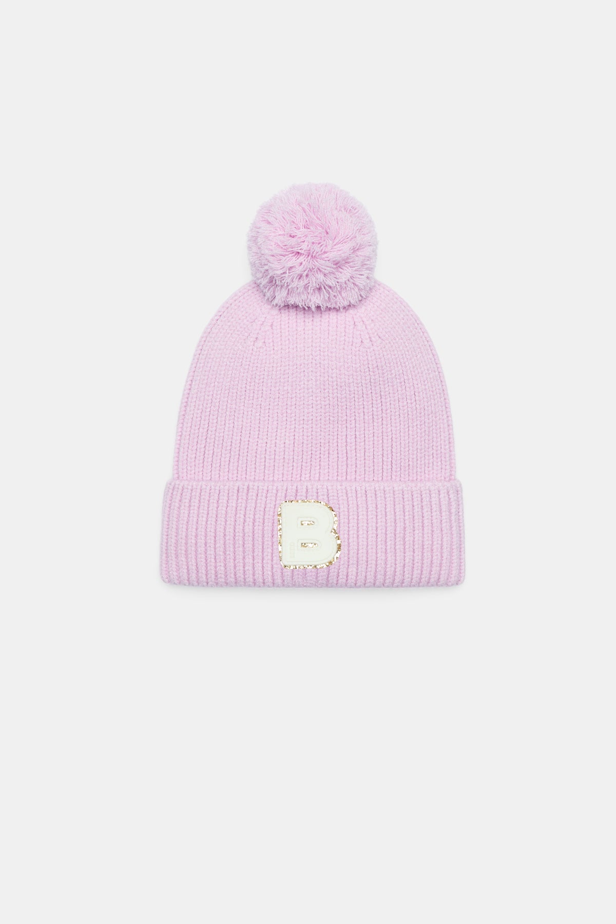 Glitter Initial Beanie
