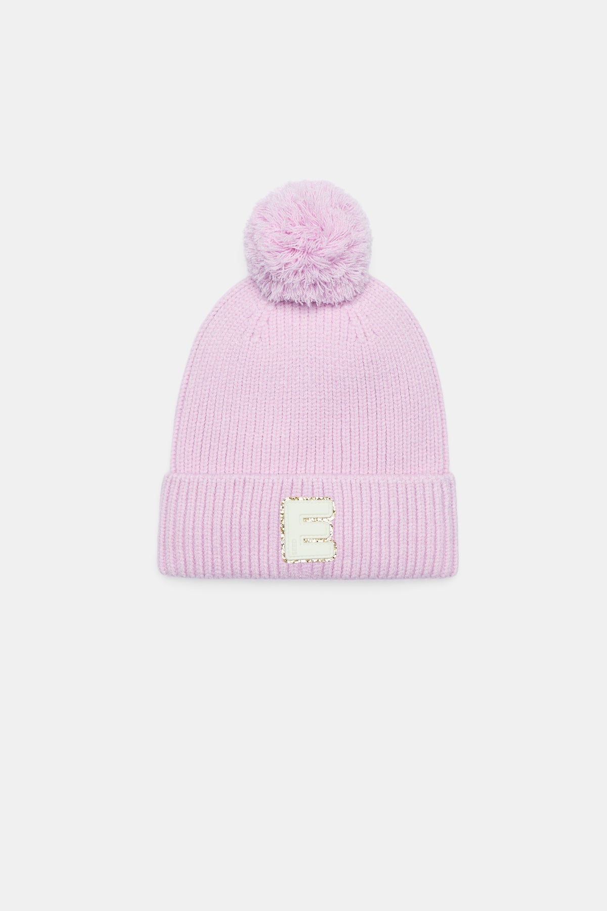 Glitter Initial Beanie