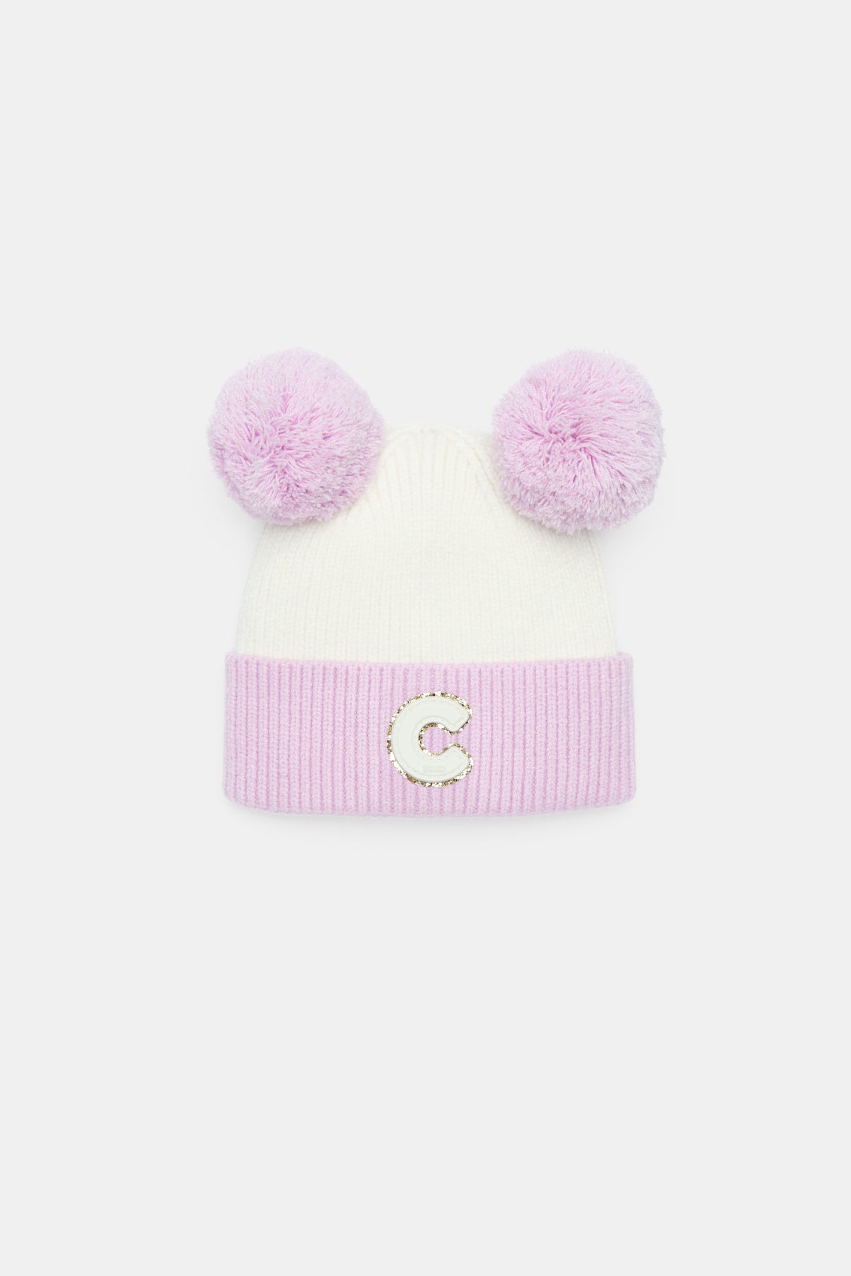 Mini Glitter Initial Beanie