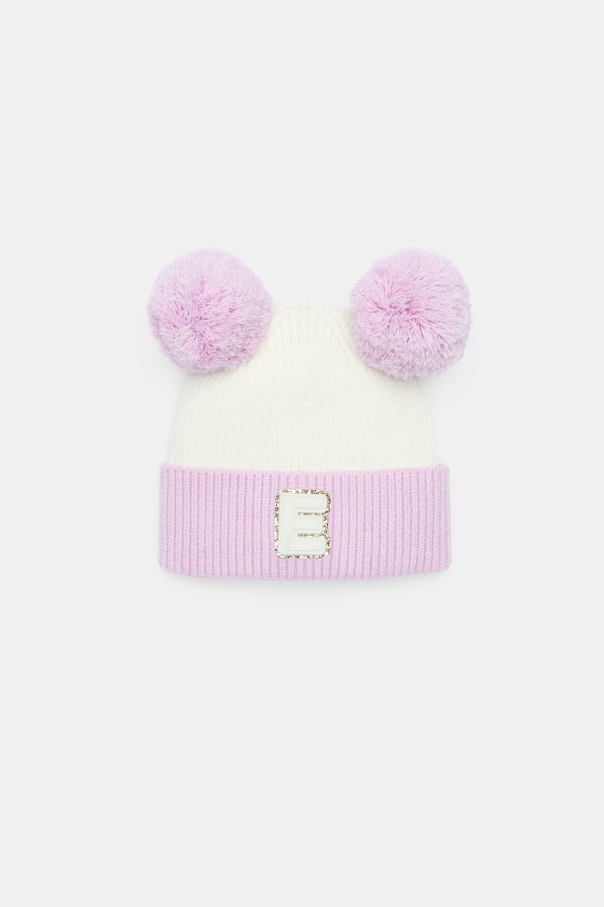 Mini Glitter Initial Beanie