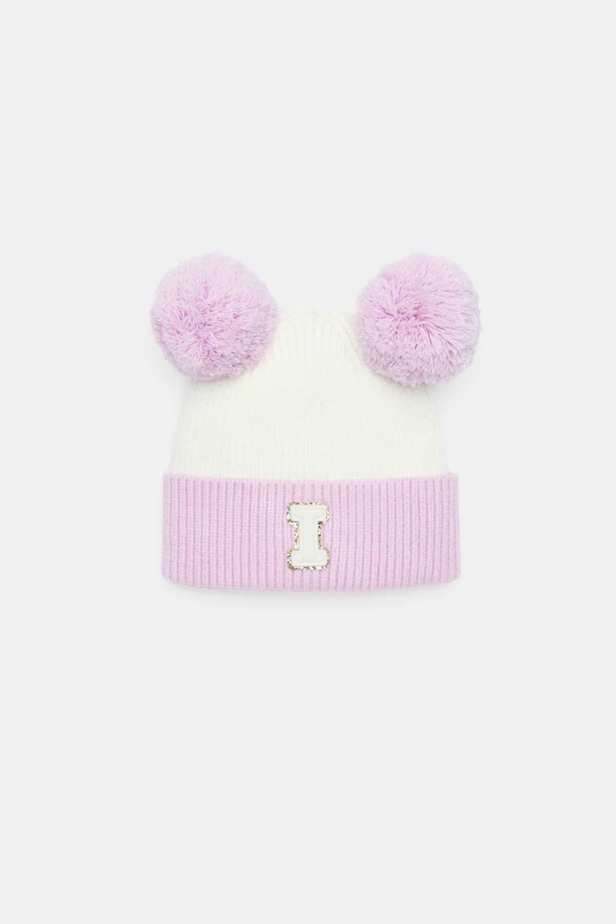 Mini Glitter Initial Beanie