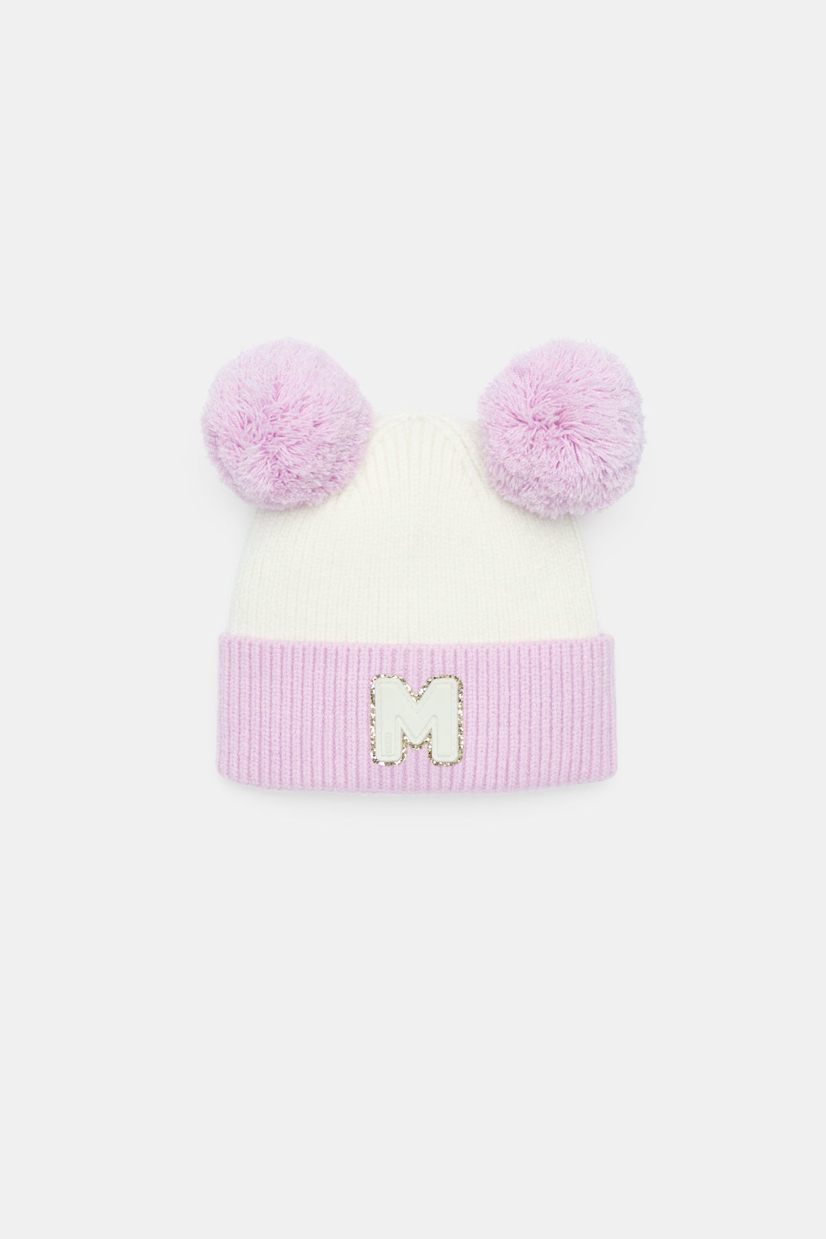 Mini Glitter Initial Beanie